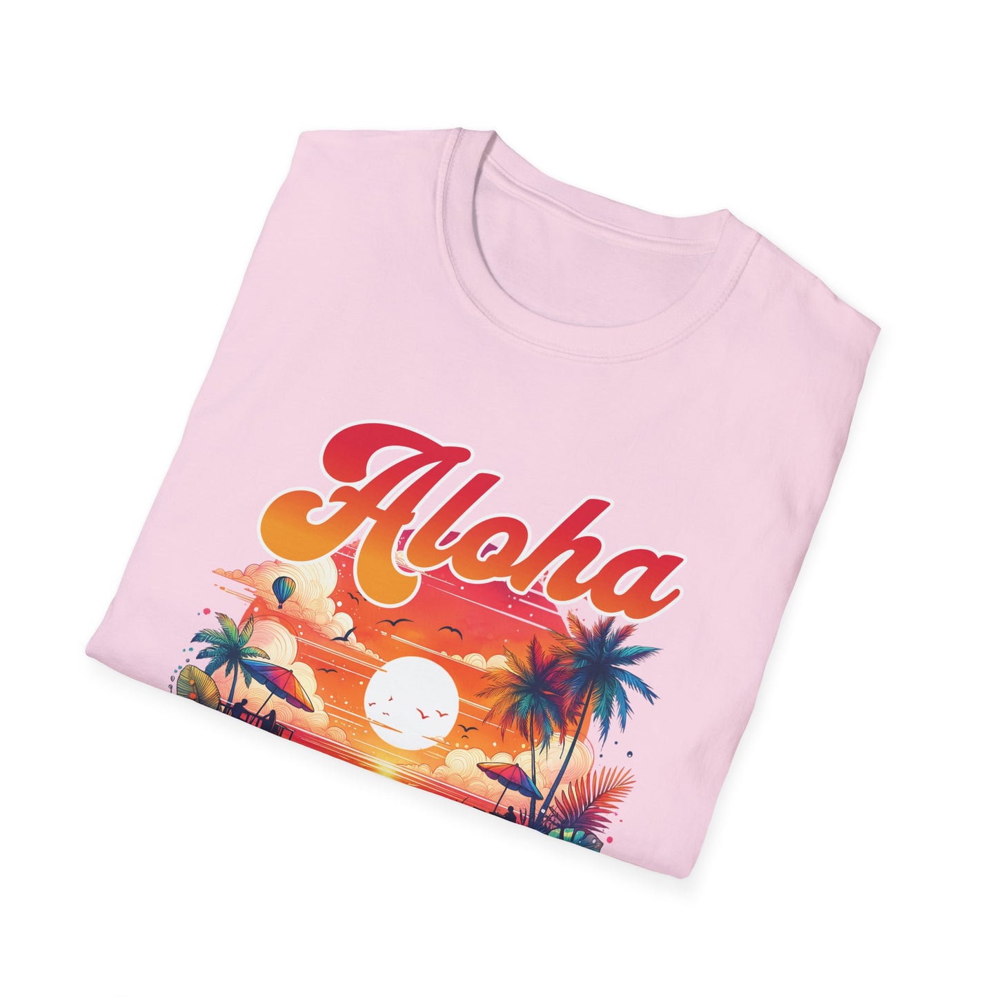 Aloha Hawaii Paradise T-Shirt - Unisex Softstyle
