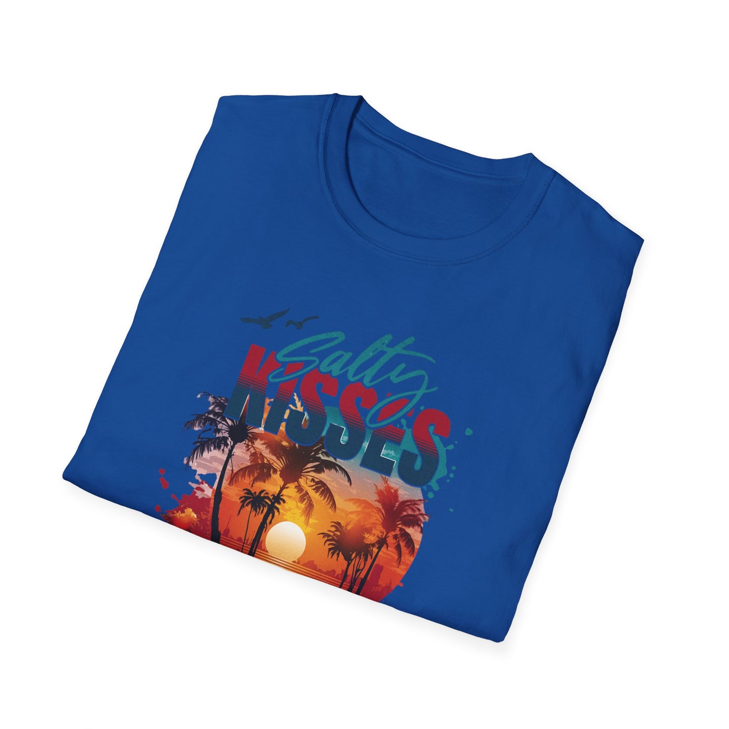Beach Vibes T-Shirt - Salty Kisses, Ocean Wishes