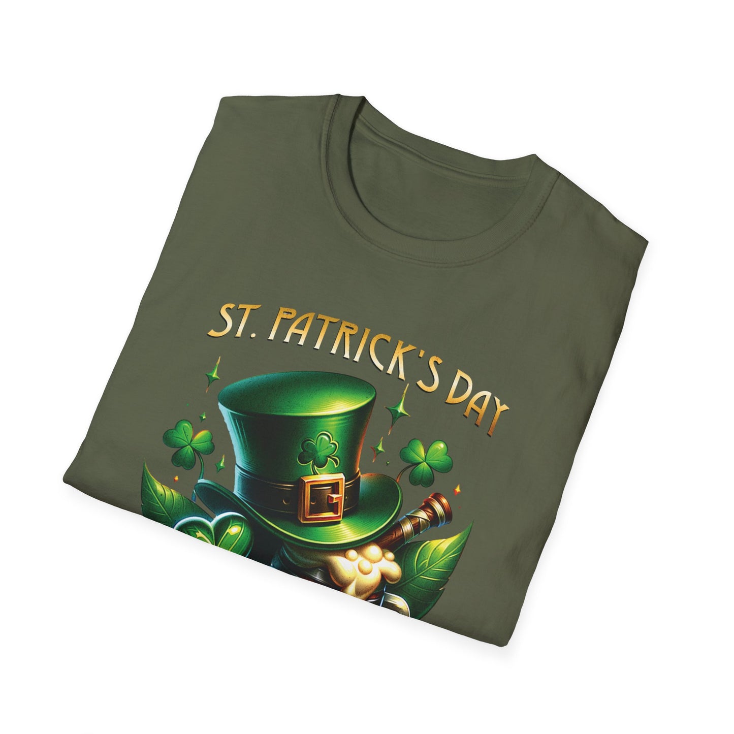 St. Patrick's Day Celebration T-Shirt - Unisex Softstyle Tee with Irish Culture Design