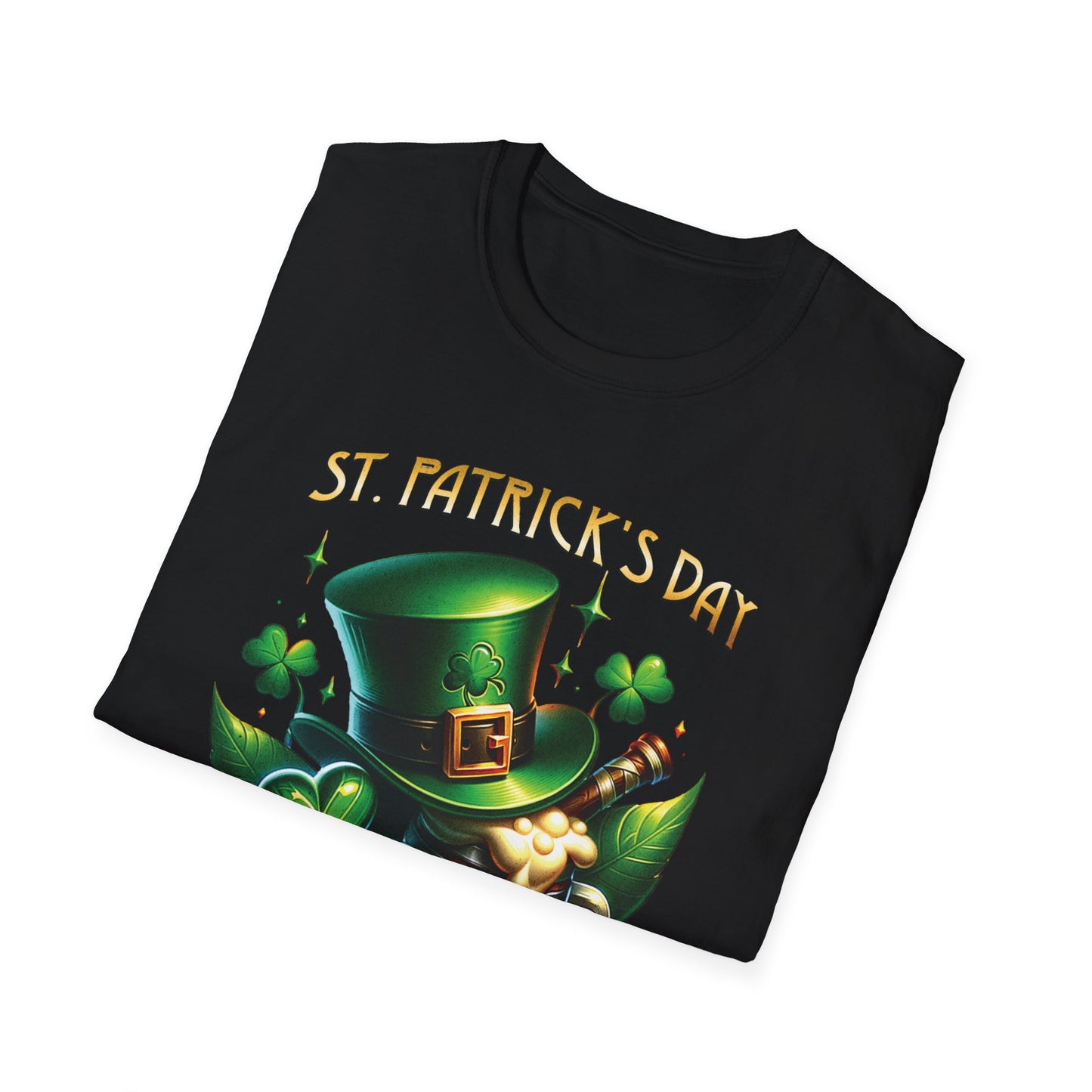 St. Patrick's Day Celebration T-Shirt - Unisex Softstyle Tee with Irish Culture Design
