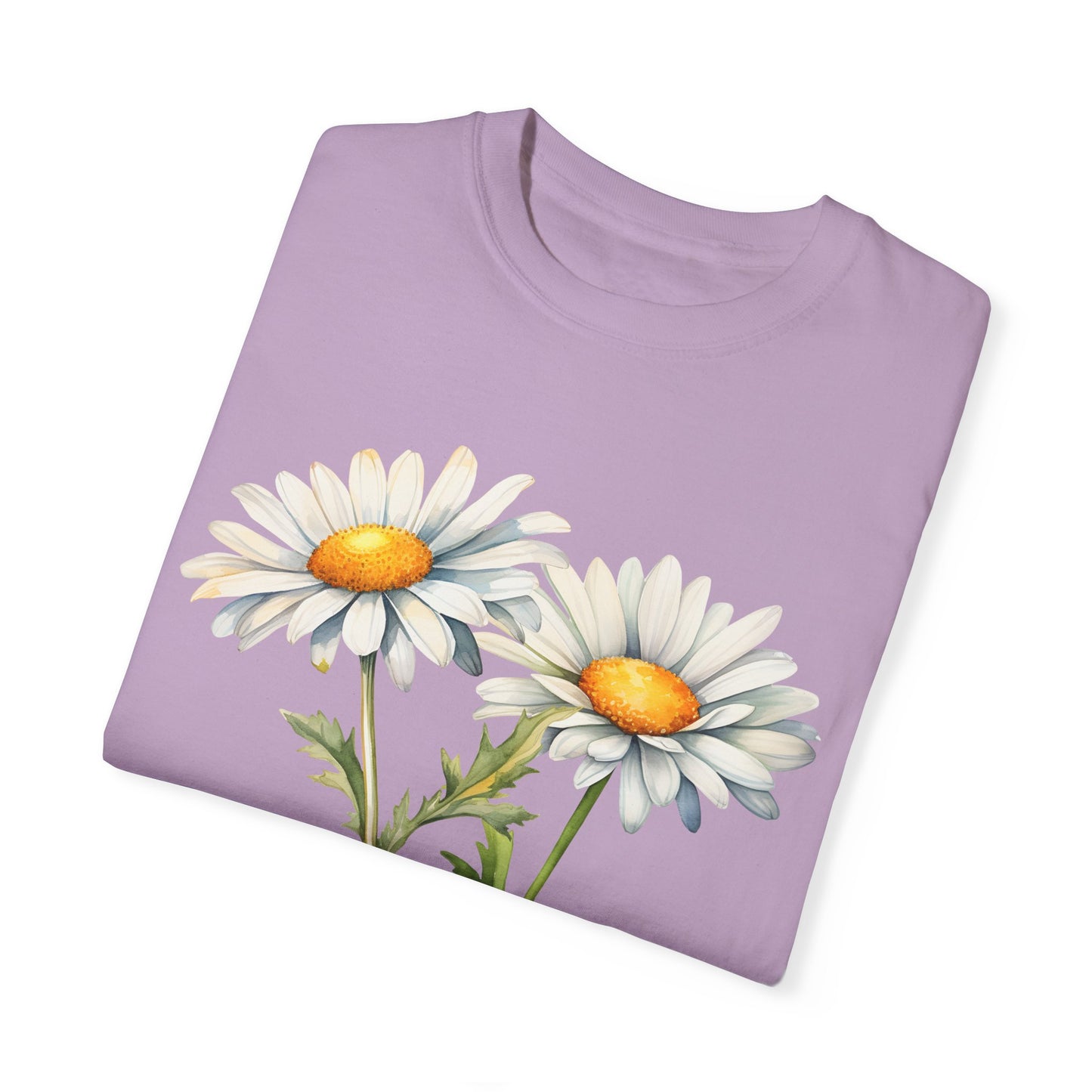 April Birth Flower "Daisy" - Unisex Garment-Dyed T-shirt