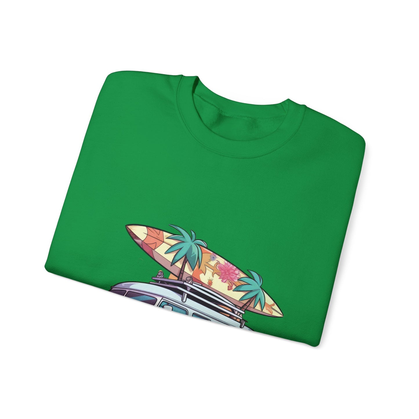 Retro Surf Van - Unisex Heavy Blend™ Crewneck Sweatshirt