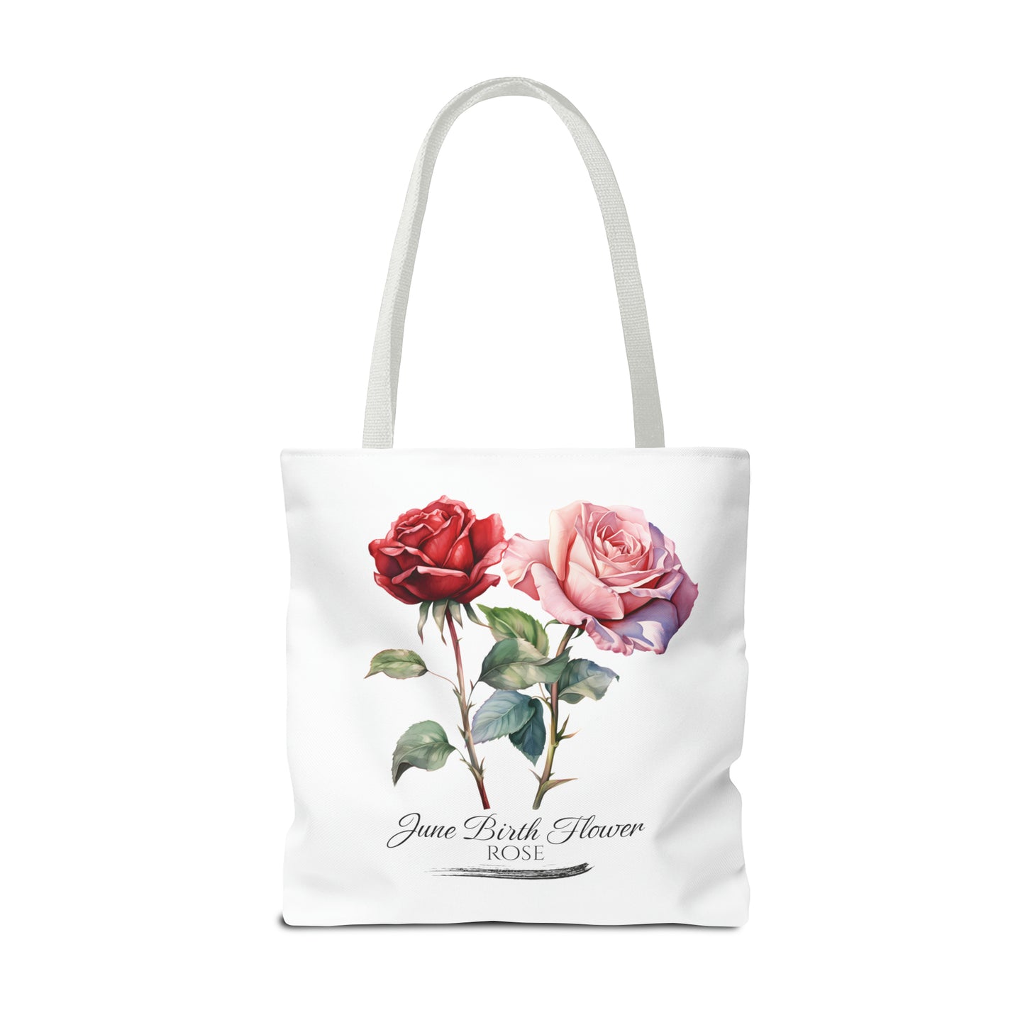 June Birth Flower: Rose - Tote Bag (AOP)
