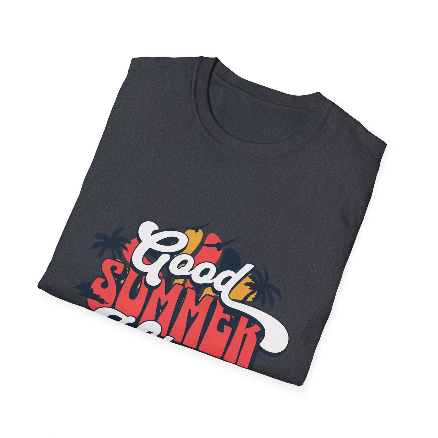 Summer Vibes T-Shirt, Good Summer Vibes Tee, Unisex Graphic Shirt, Beachwear, Vacation Outfit, Casual Wear, Gift Idea