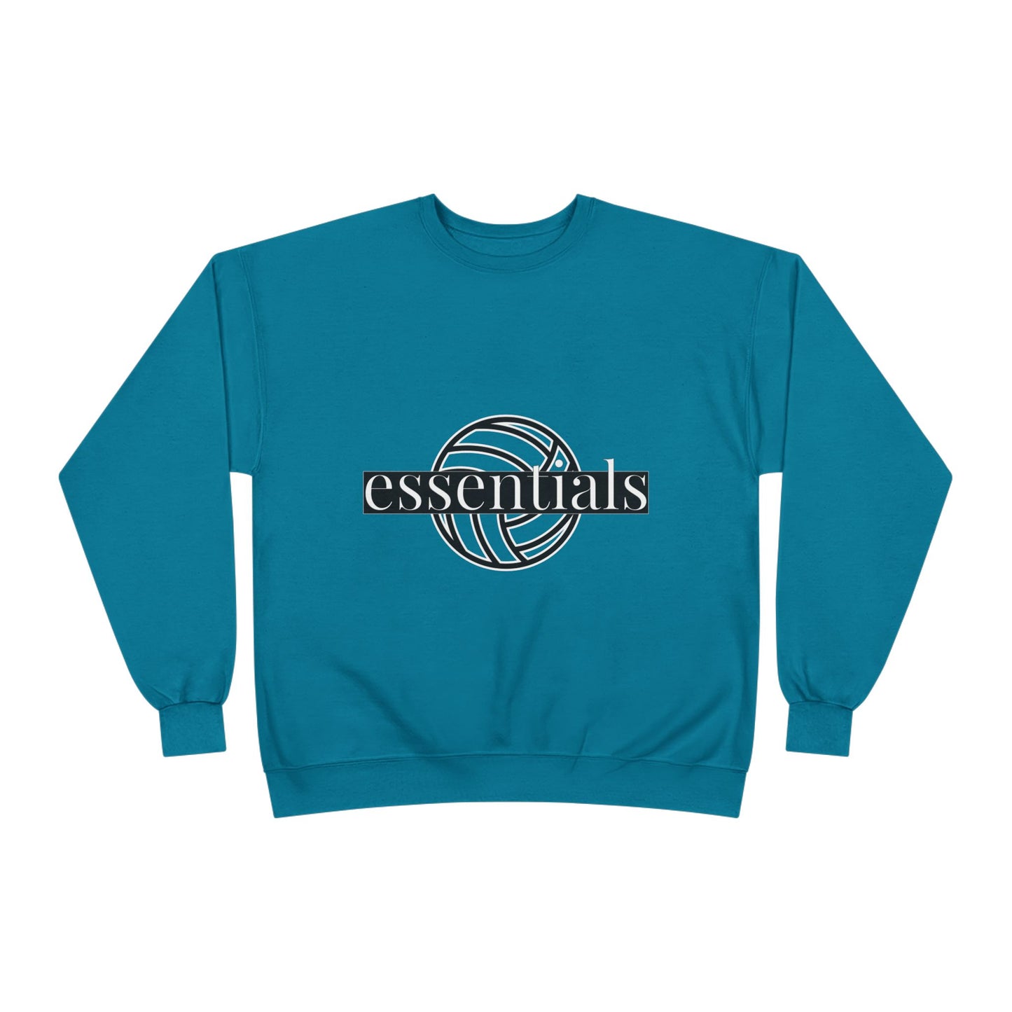 Unisex Eco-Friendly Volleyball Sweatshirt, Casual Sportswear for Athletes, Great for Gifts, Team Spiritwear, Eco-Conscious Fashion