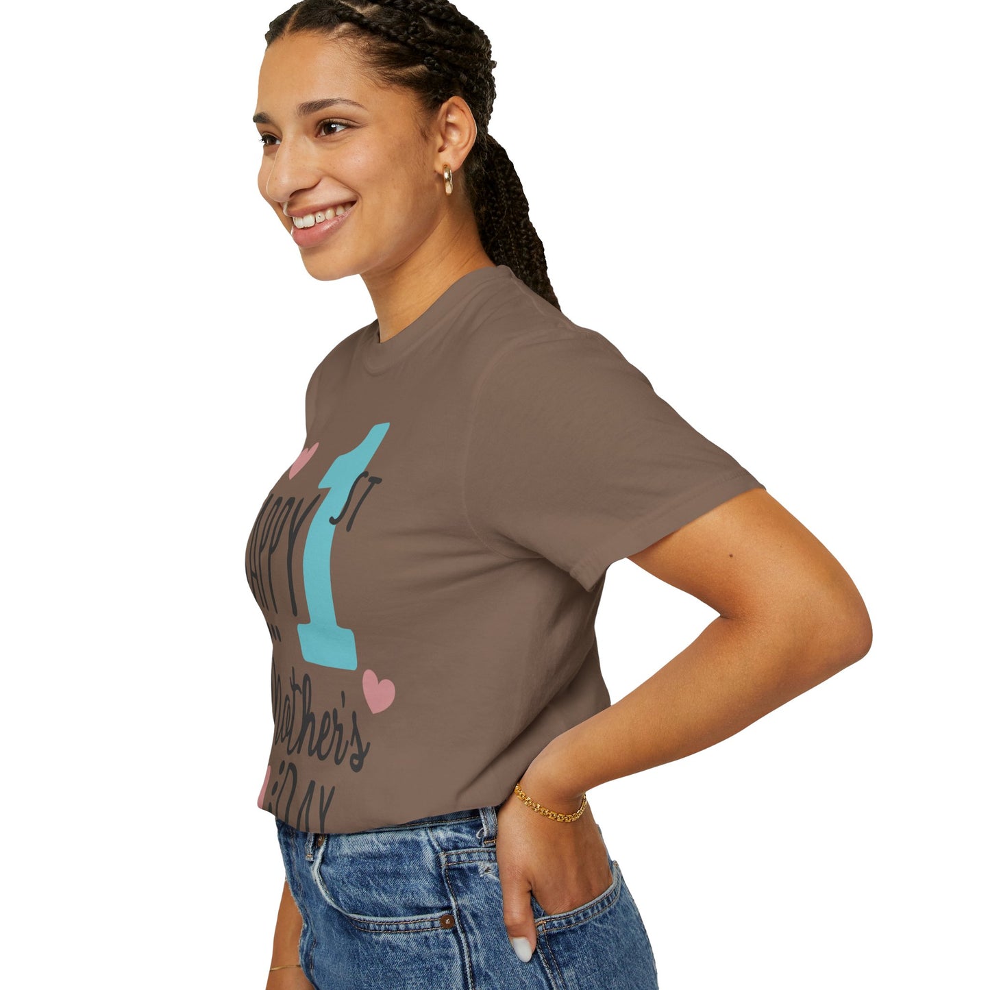 Happy 1st Mother's Day - Unisex Garment-Dyed T-shirt
