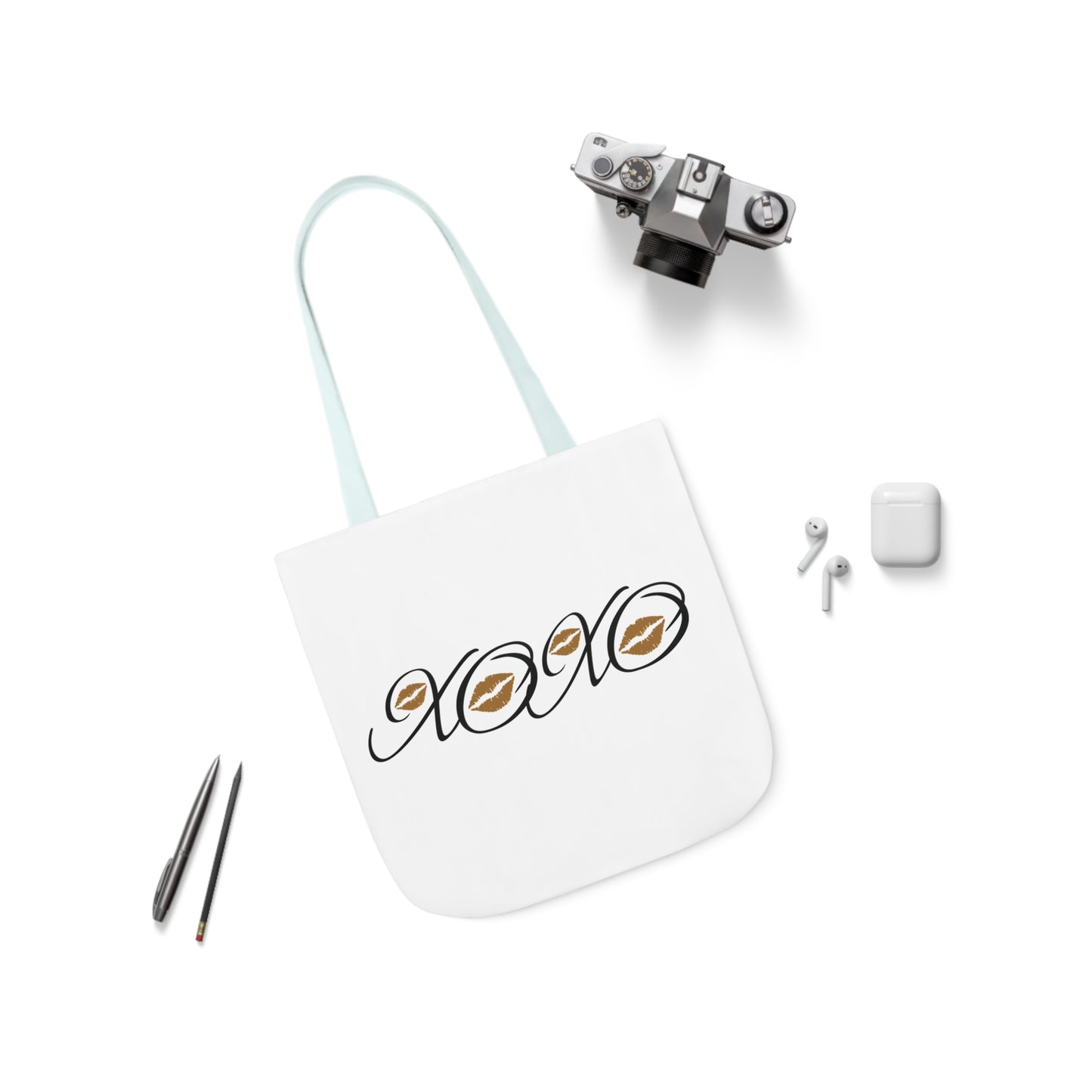 Canvas Tote Bag - XOXO Kissing Lips