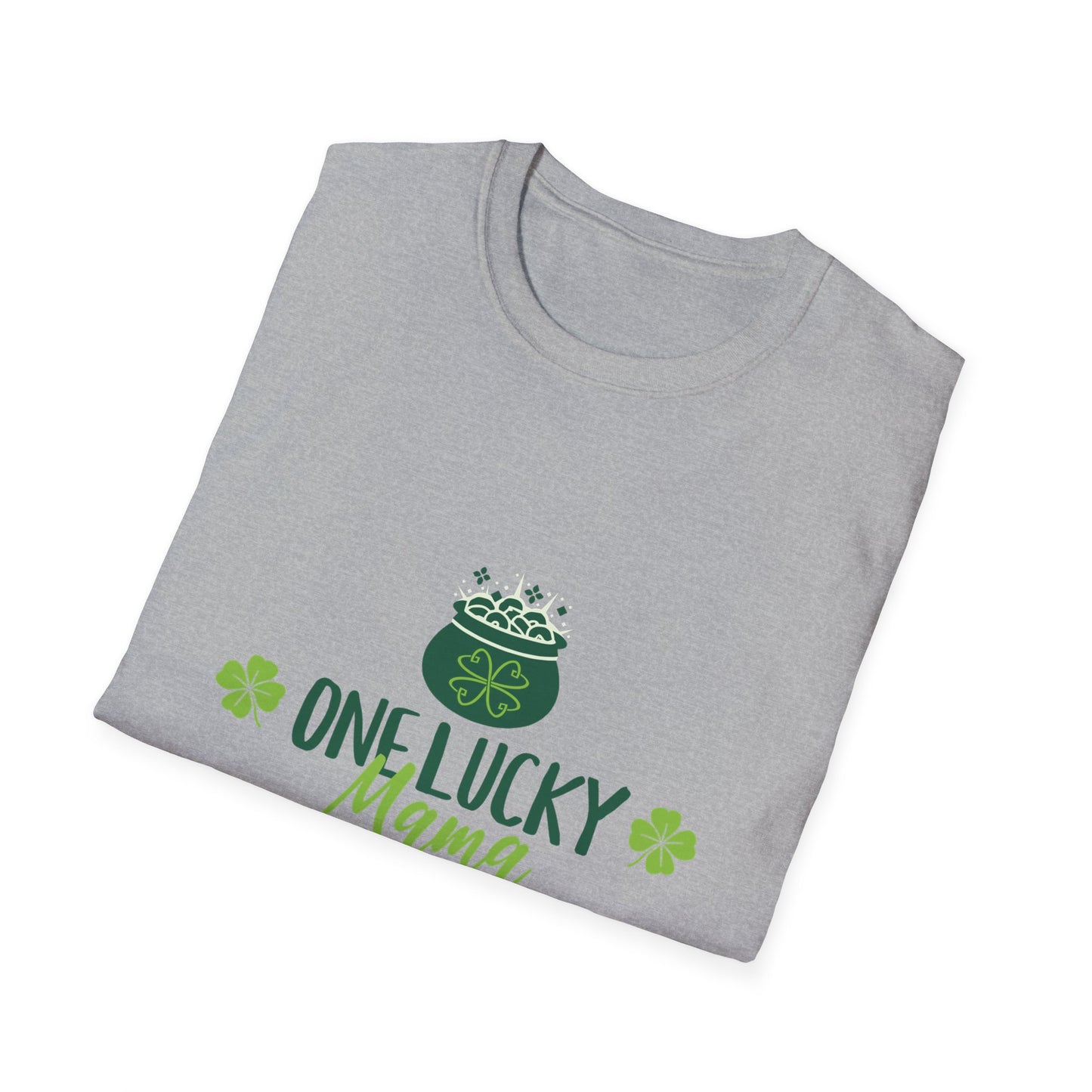 One Lucky Mama Unisex Softstyle T-Shirt for St. Patrick's Day