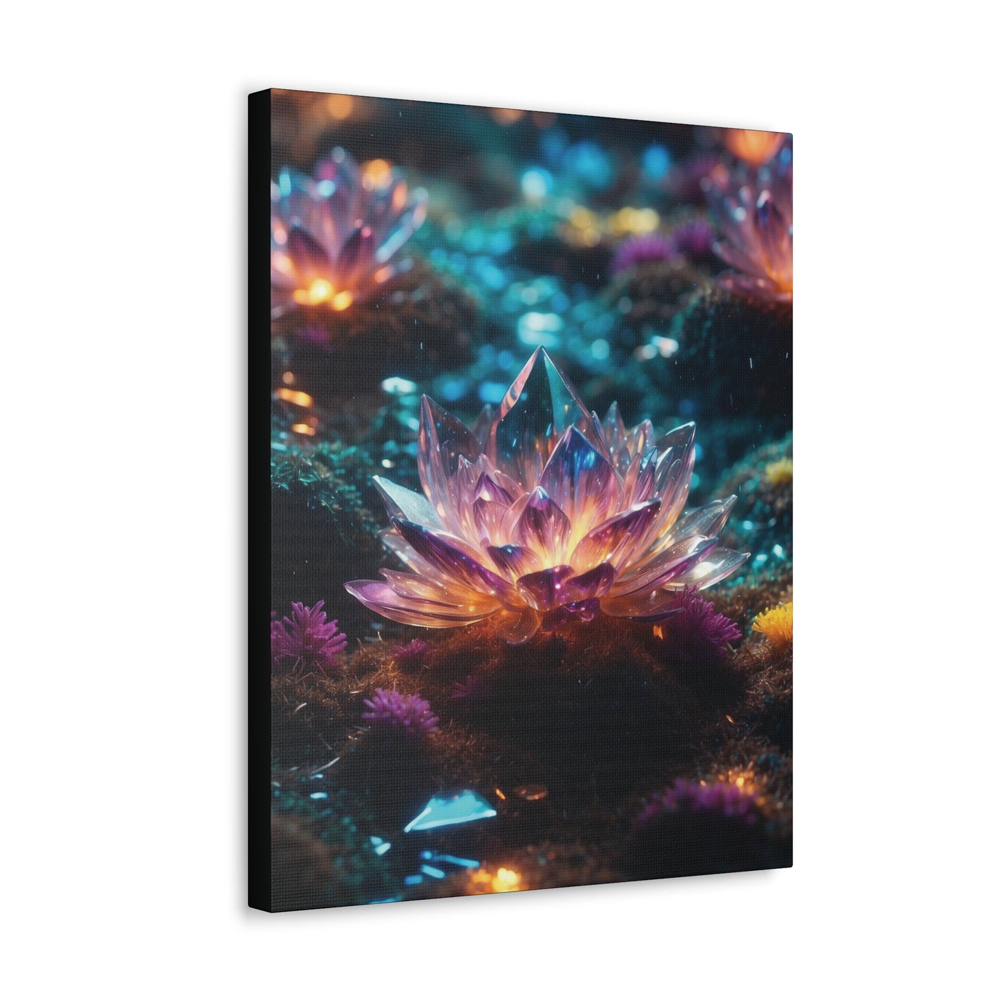 Crystal Lotus: Canvas Gallery Wraps