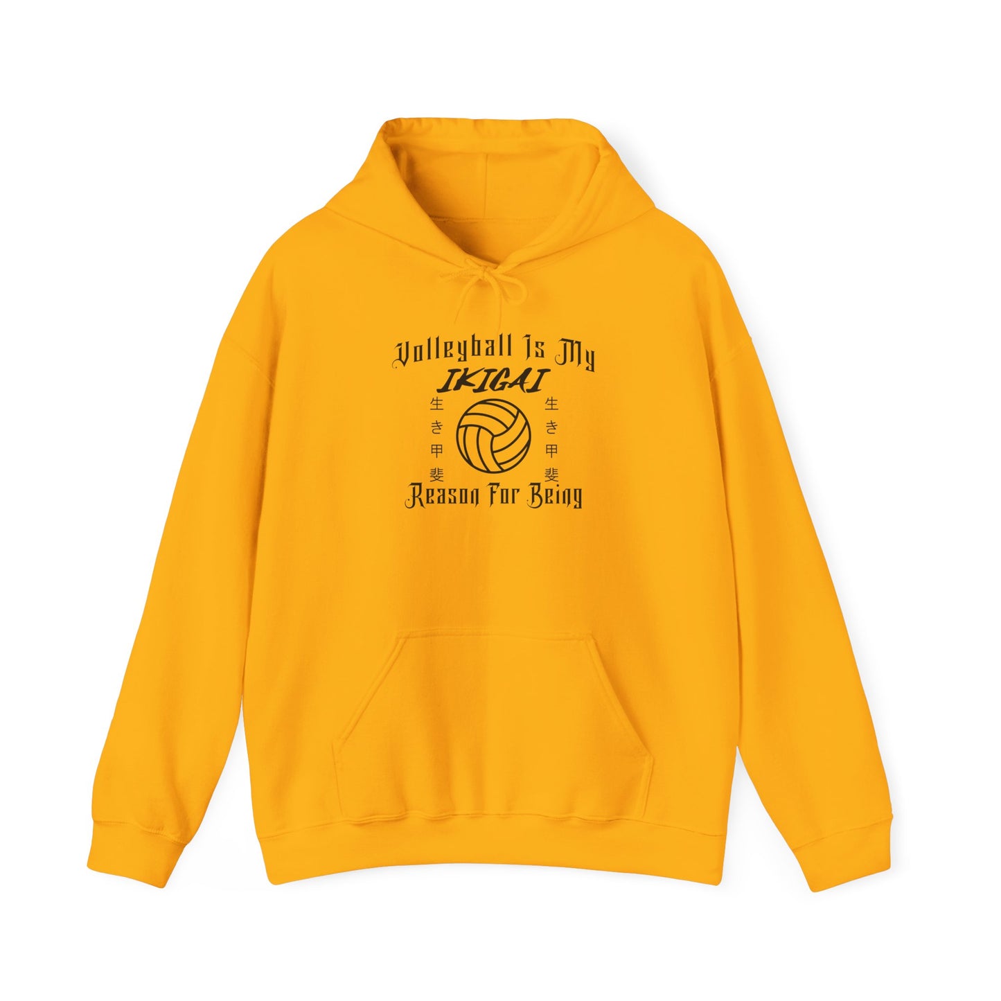Volleyball Is My IKIGAI: Unisex Heavy Blend™ Hooded Sweatshirt