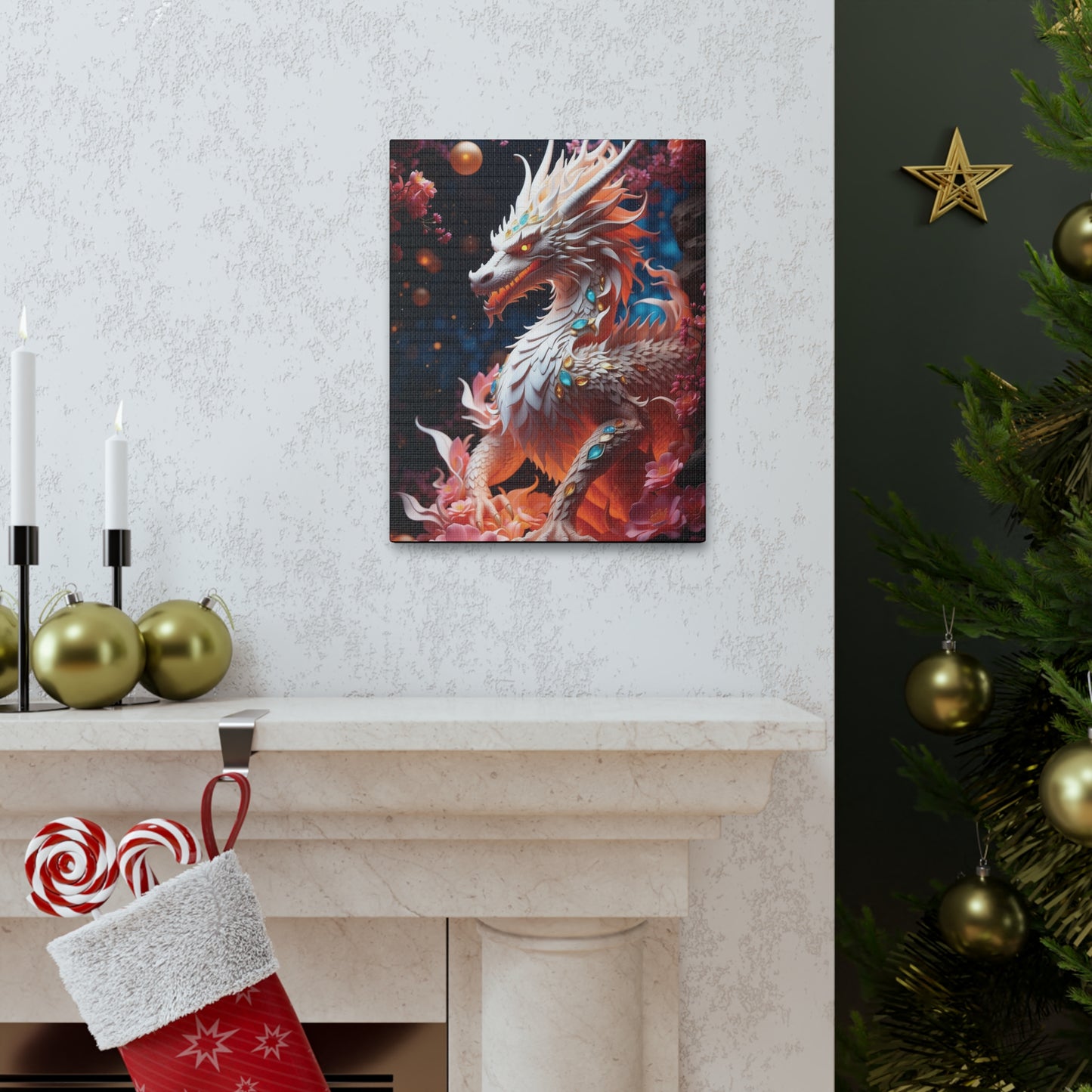 The Protector Dragon: Canvas Gallery Wraps
