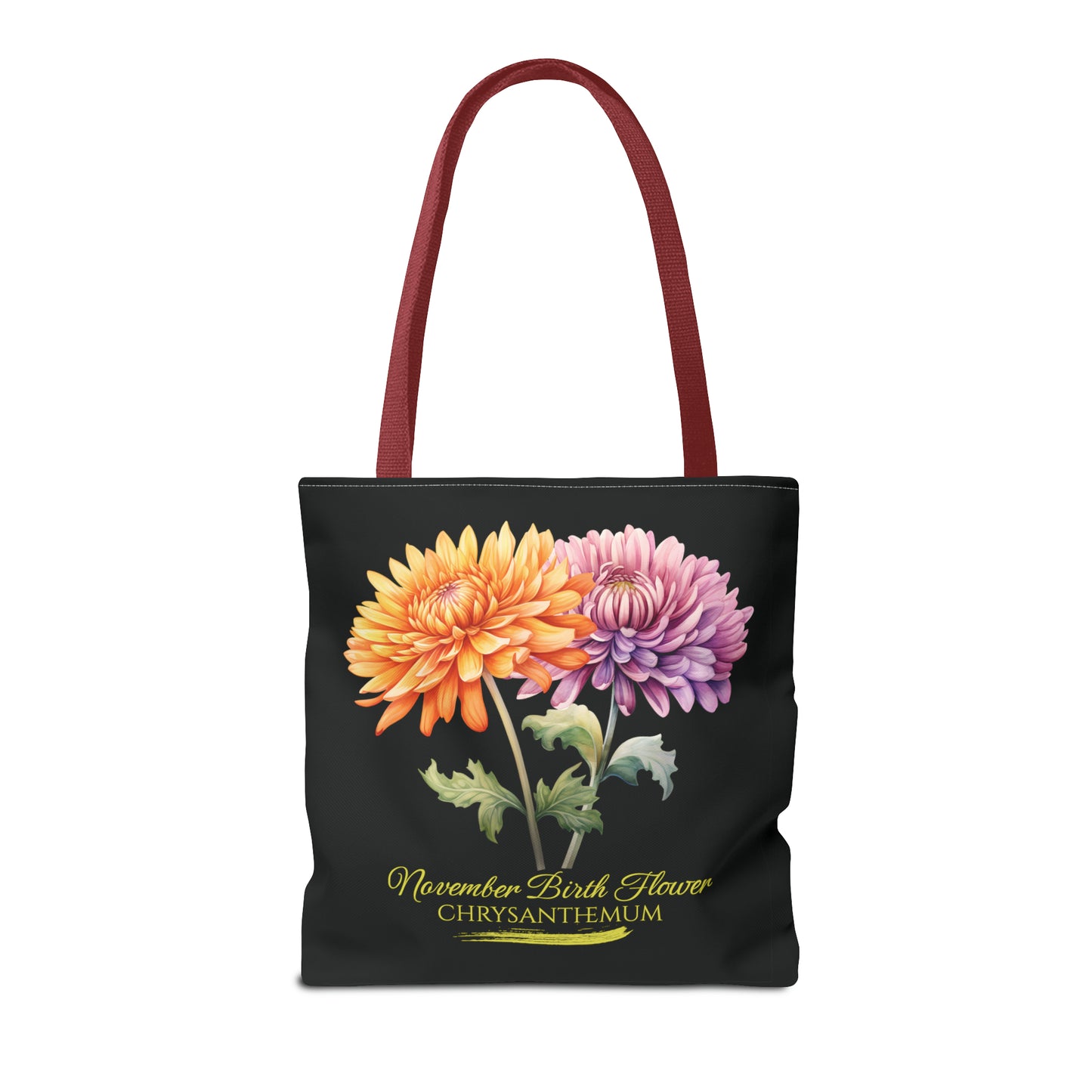 November Birth Flower: Chrysanthemum - Tote Bag (AOP)