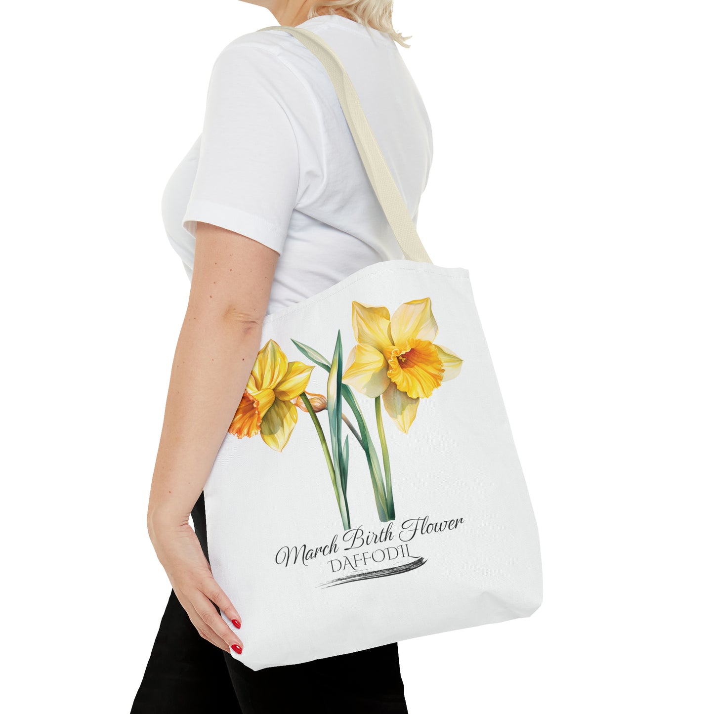 March Birth Flower: Daffodil - Tote Bag (AOP)