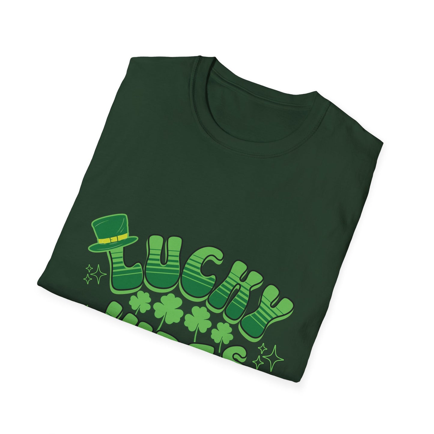 Lucky Vibes Unisex Softstyle T-Shirt - Perfect for St. Patrick's Day Celebrations