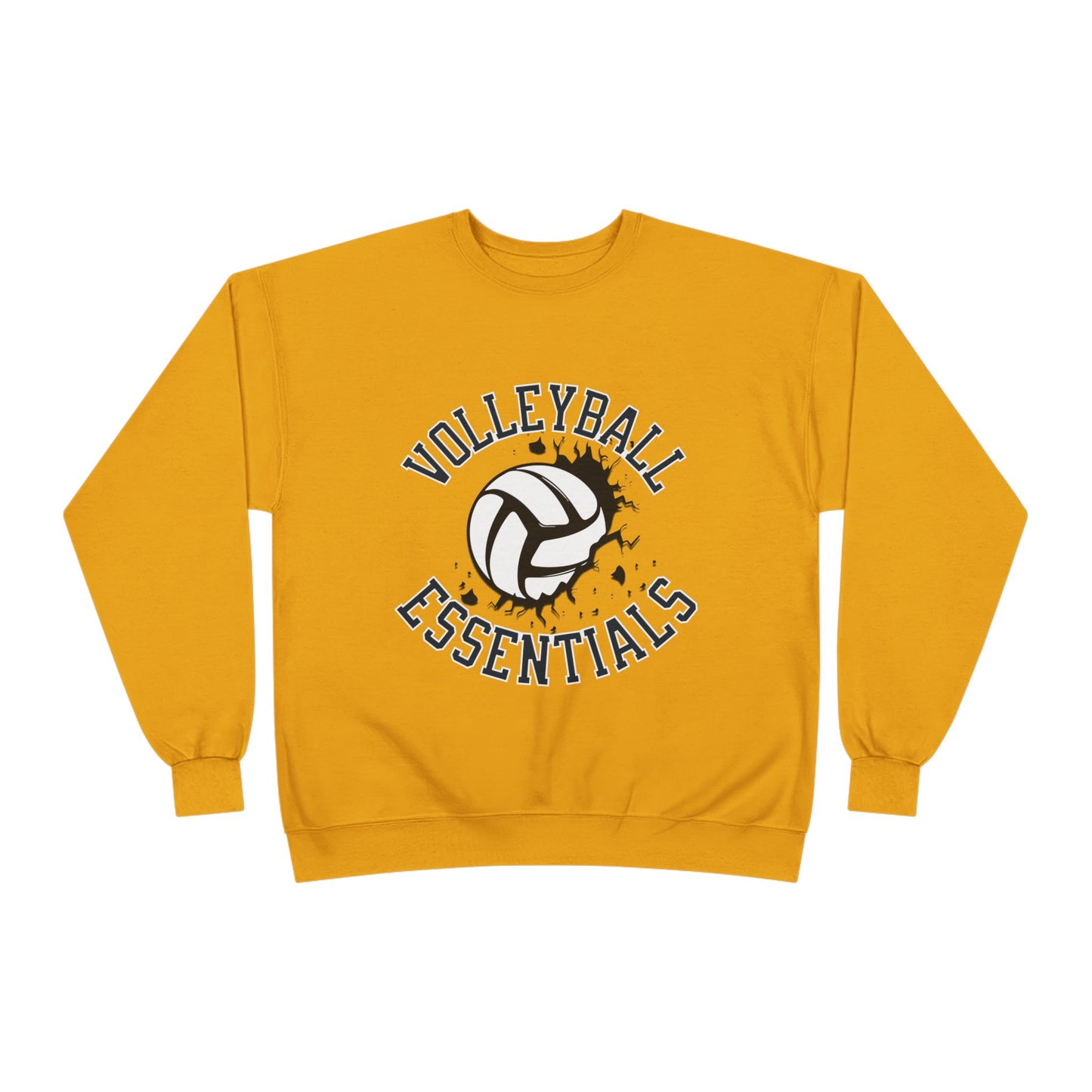 Volleyball Essentials Eco-Friendly Sweatshirt, Casual Sportswear, Gift for Volleyball Players, Team Apparel, Workout Clothing