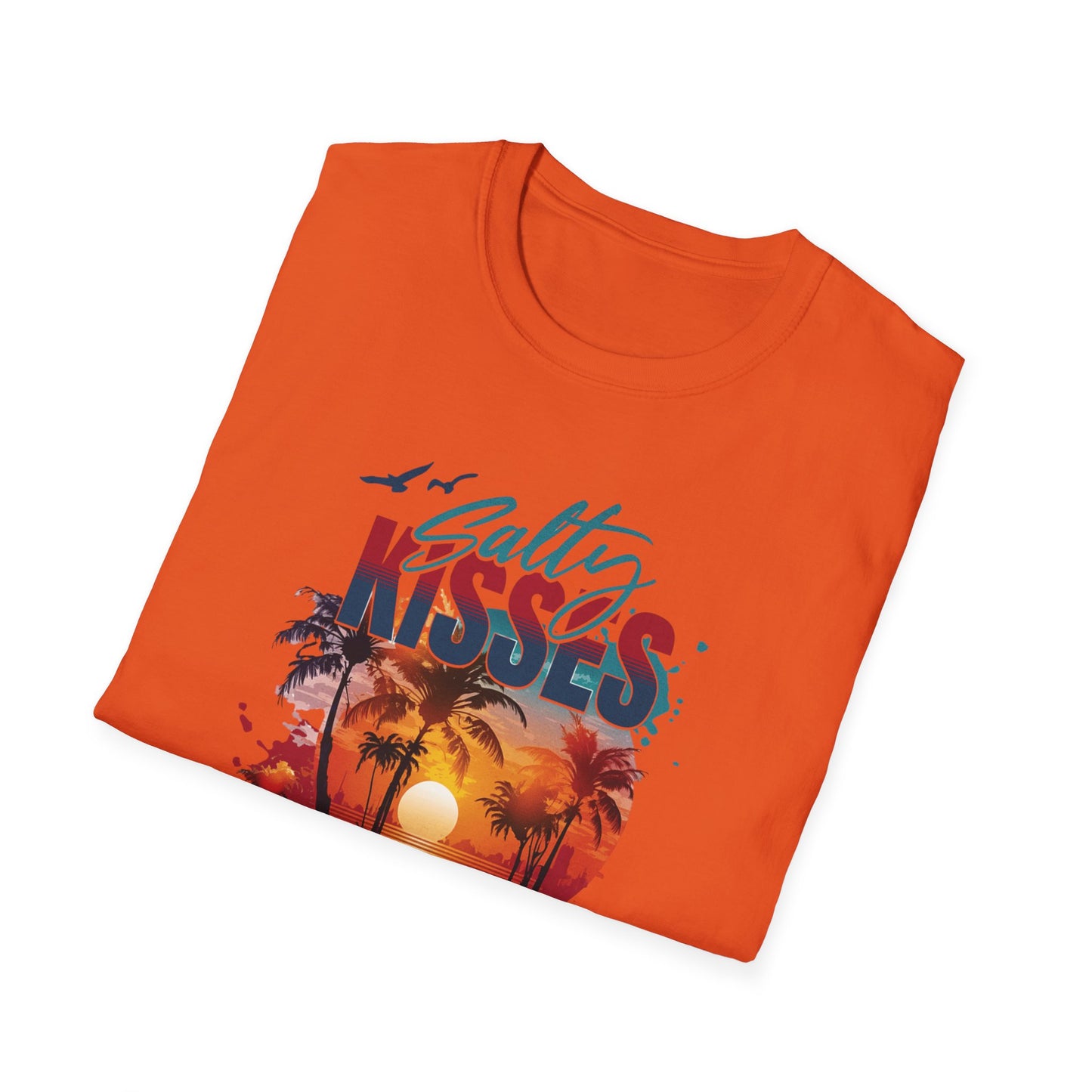 Beach Vibes T-Shirt - Salty Kisses, Ocean Wishes