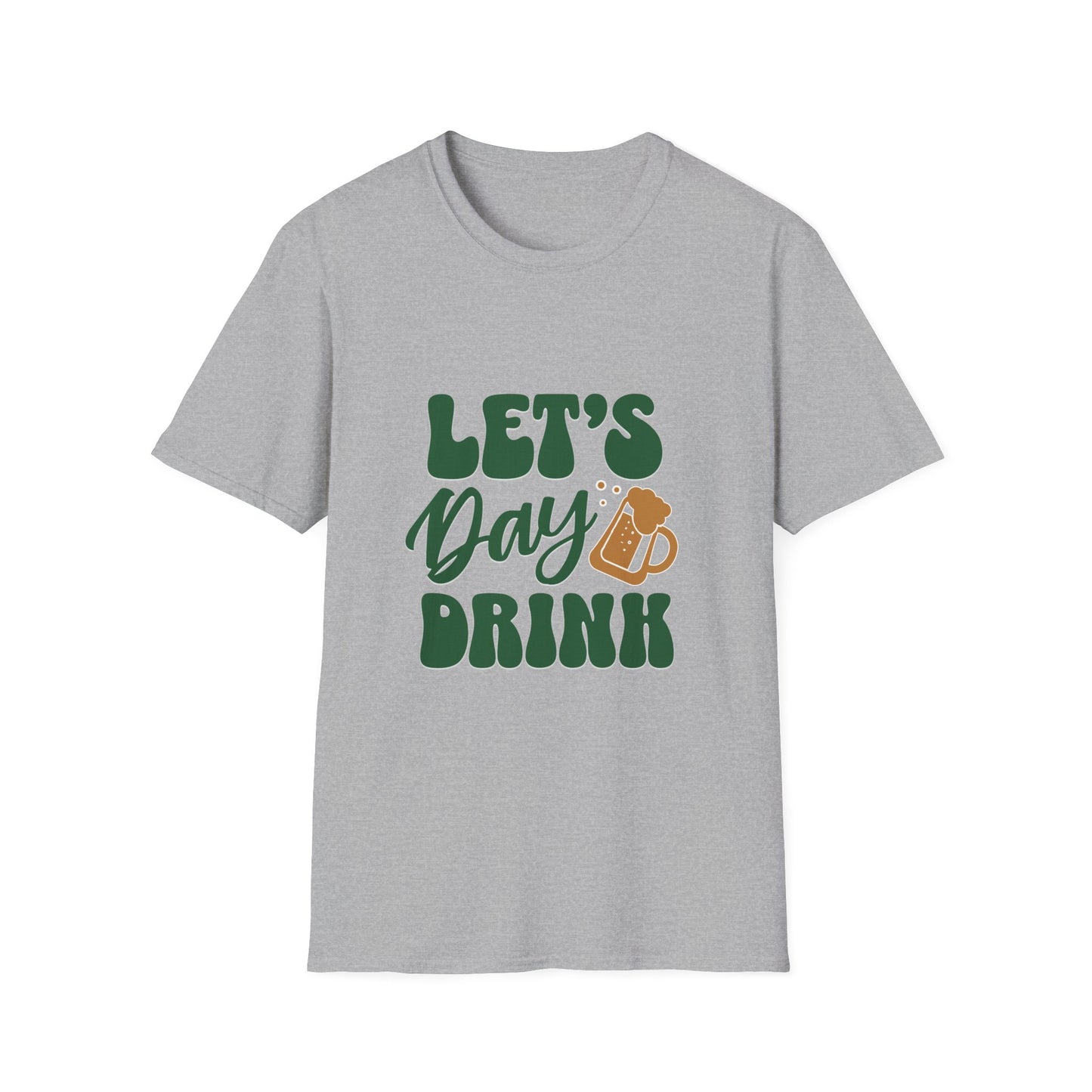 Let's Day Drink Unisex Softstyle T-Shirt - Fun Casual Graphic Tee for Party Lovers