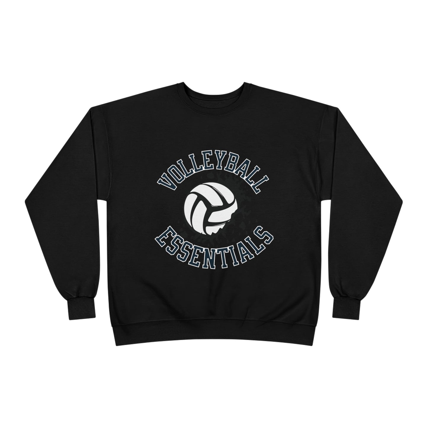 Volleyball Essentials Eco-Friendly Sweatshirt, Casual Sportswear, Gift for Volleyball Players, Team Apparel, Workout Clothing