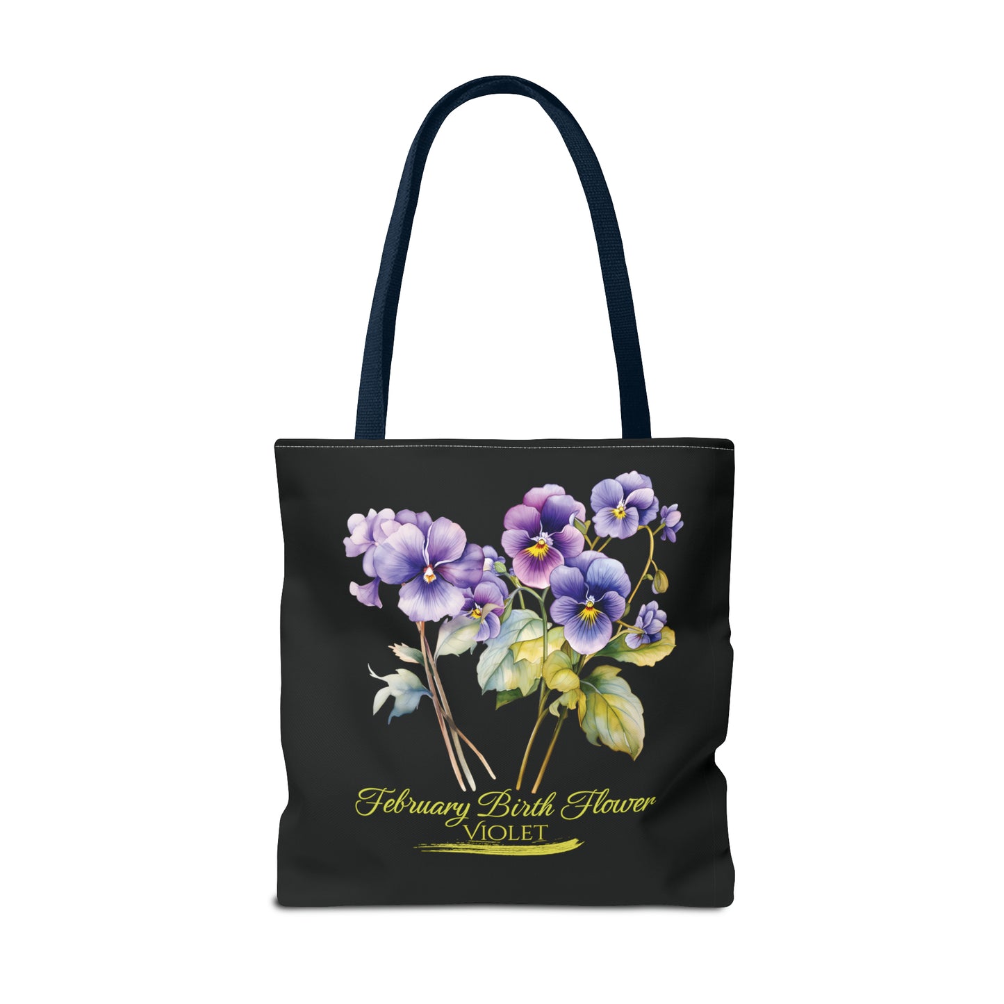 February Birth Flower: Violet - Tote Bag (AOP)