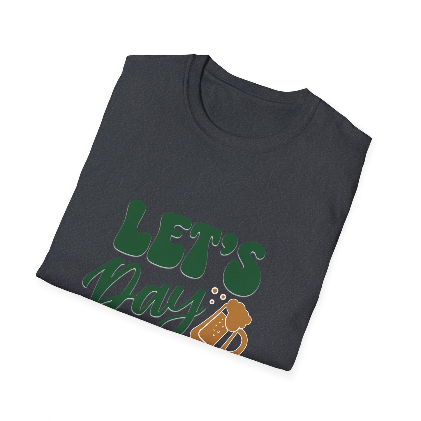Let's Day Drink Unisex Softstyle T-Shirt - Fun Casual Graphic Tee for Party Lovers