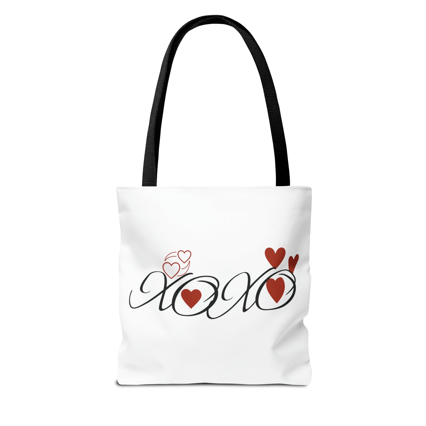 Valentine: XOXO with Hearts - Tote Bag (AOP)