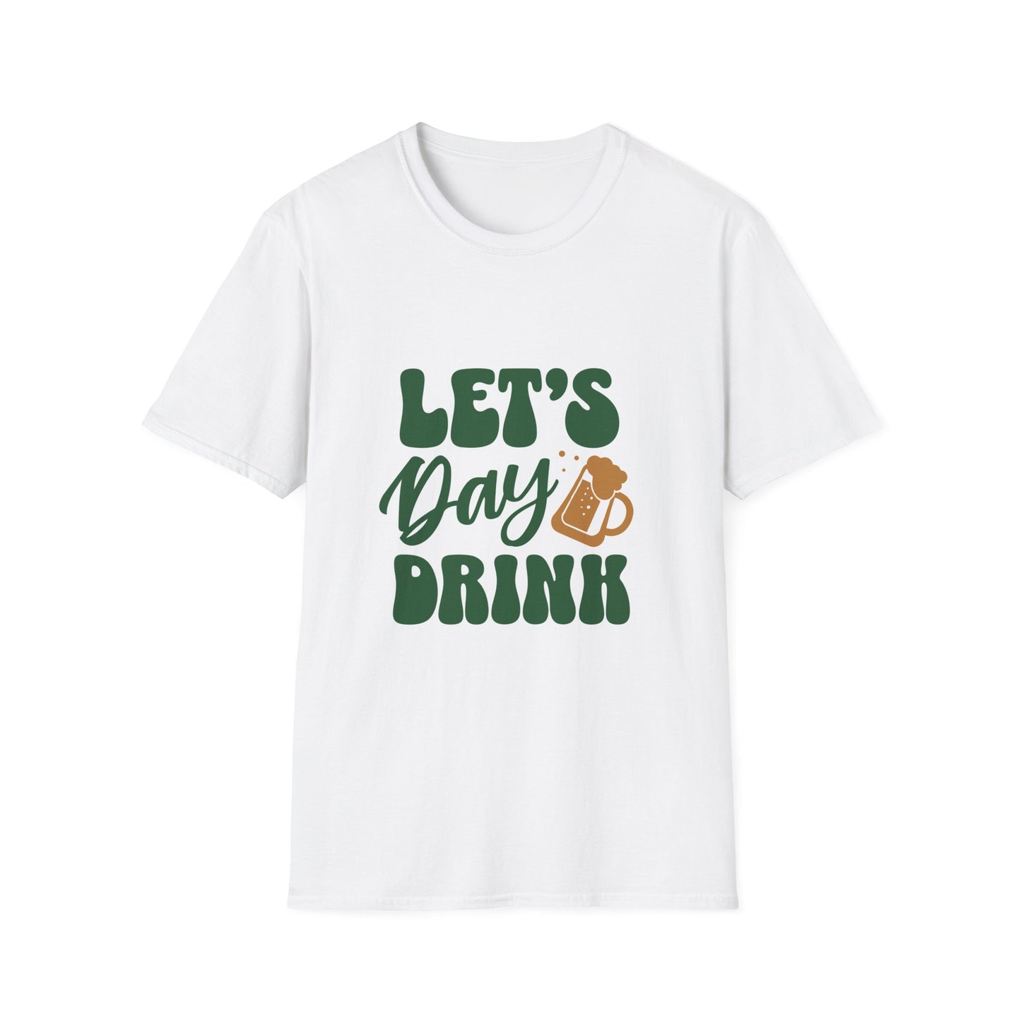 Let's Day Drink Unisex Softstyle T-Shirt - Fun Casual Graphic Tee for Party Lovers