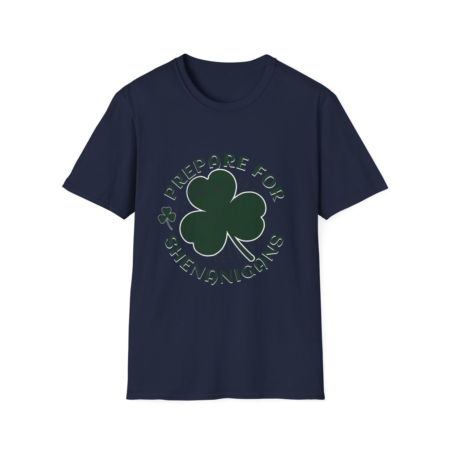 St. Patrick's Day 'Prepare for Shenanigans' T-Shirt - Unisex Softstyle Tee