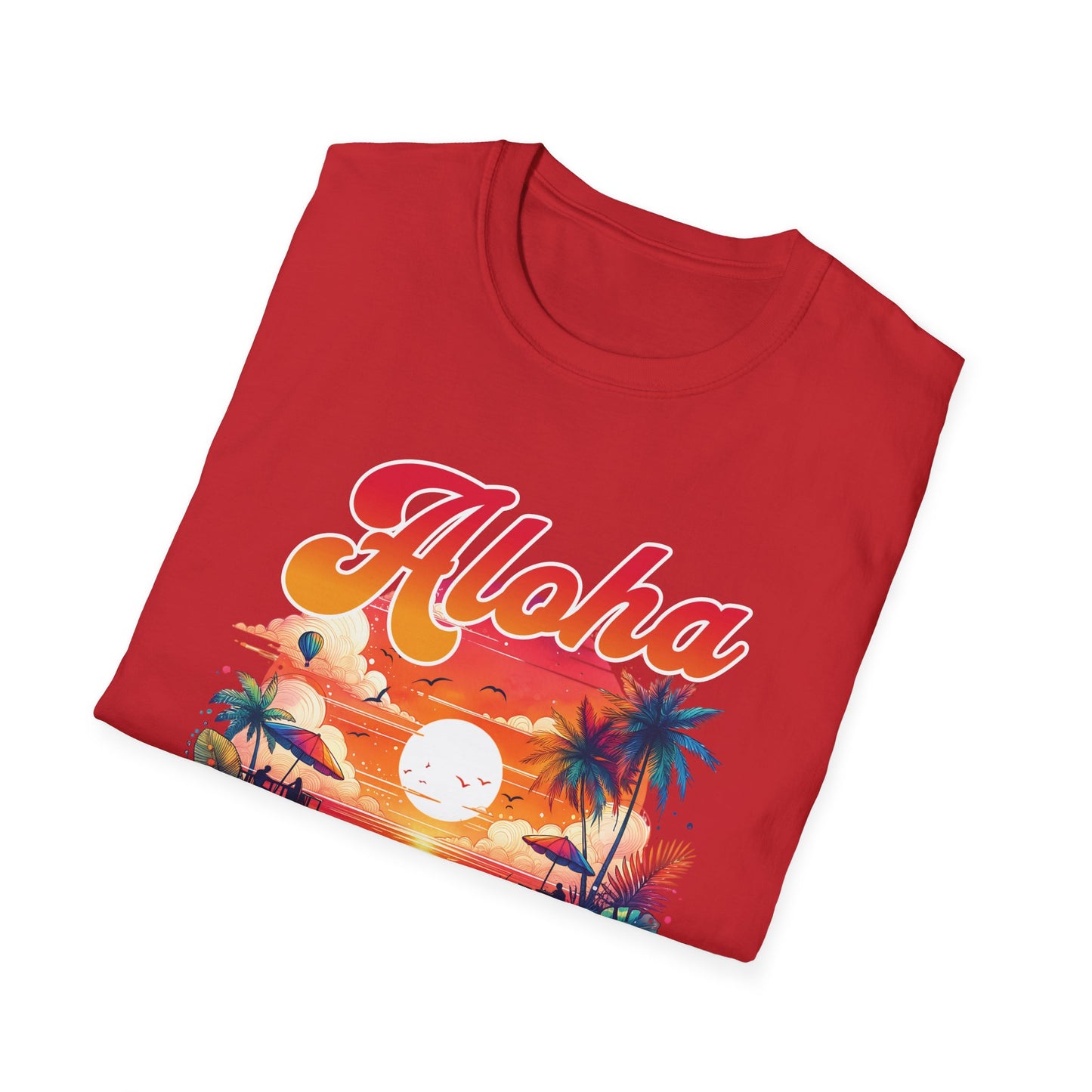 Aloha Hawaii Paradise T-Shirt - Unisex Softstyle