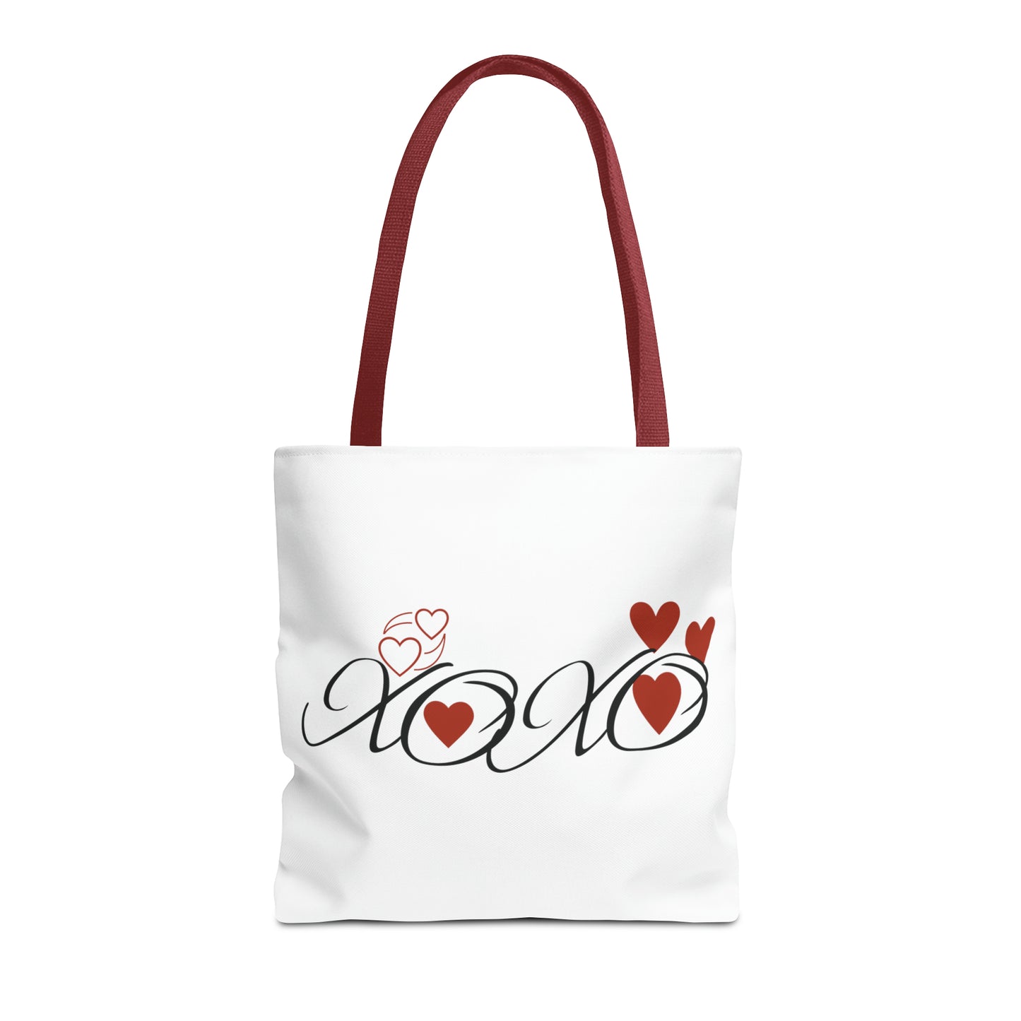 Valentine: XOXO with Hearts - Tote Bag (AOP)