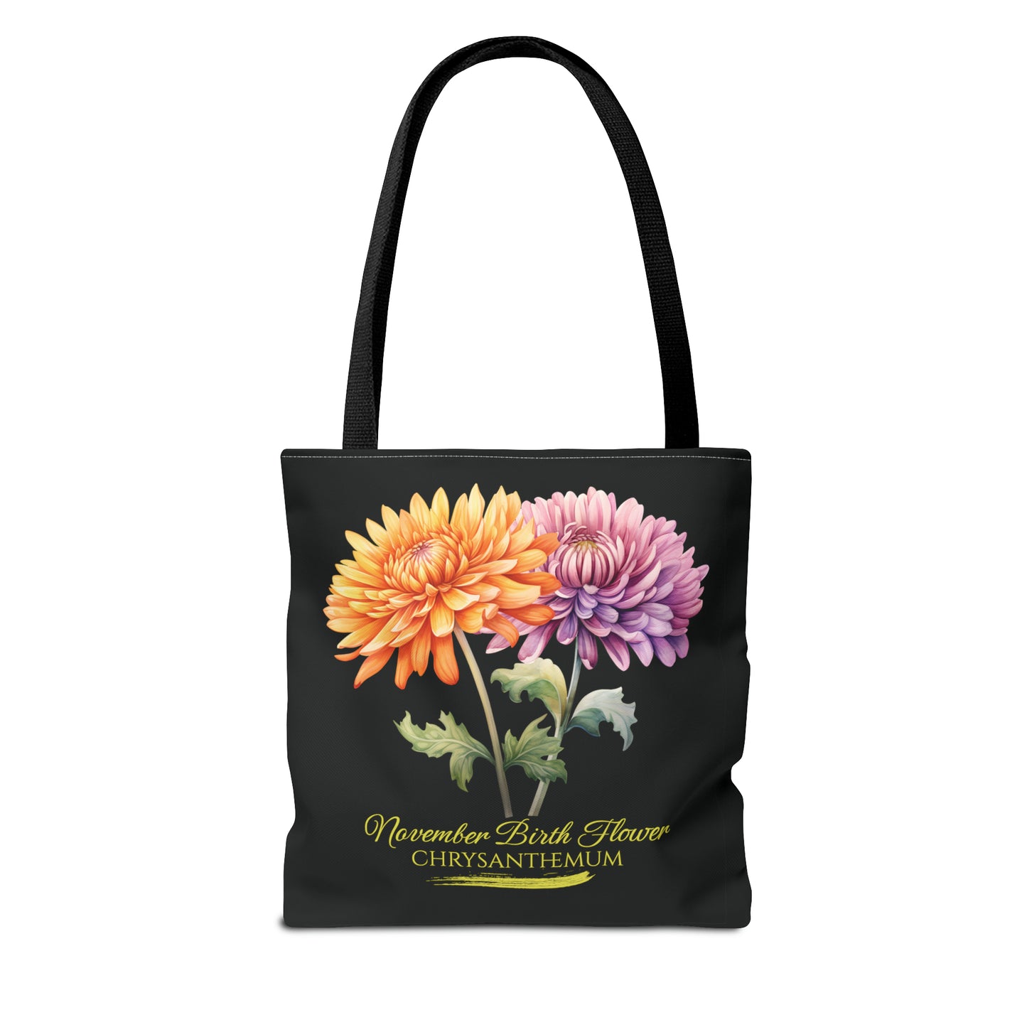 November Birth Flower: Chrysanthemum - Tote Bag (AOP)