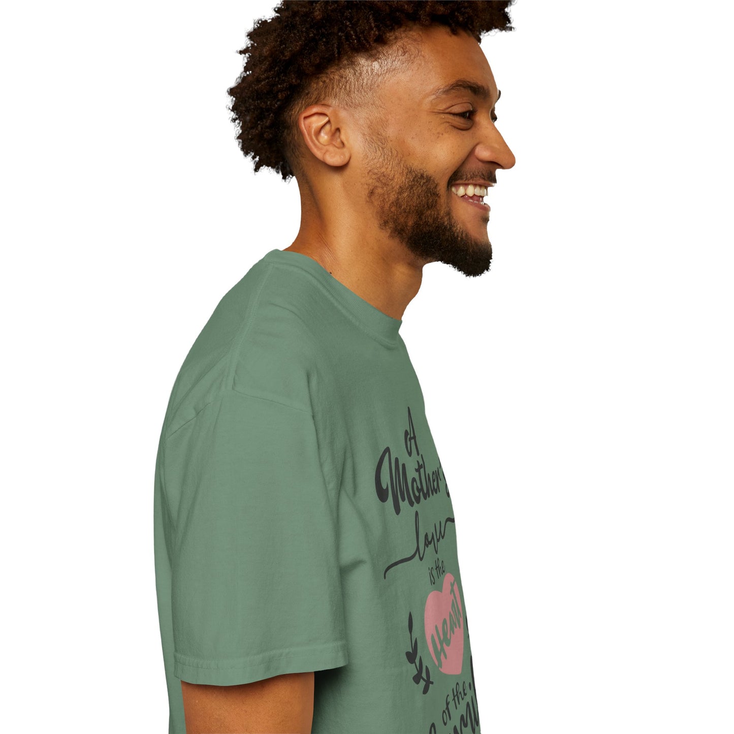 Mother's love is the heart of the family - Unisex Garment-Dyed T-shirt