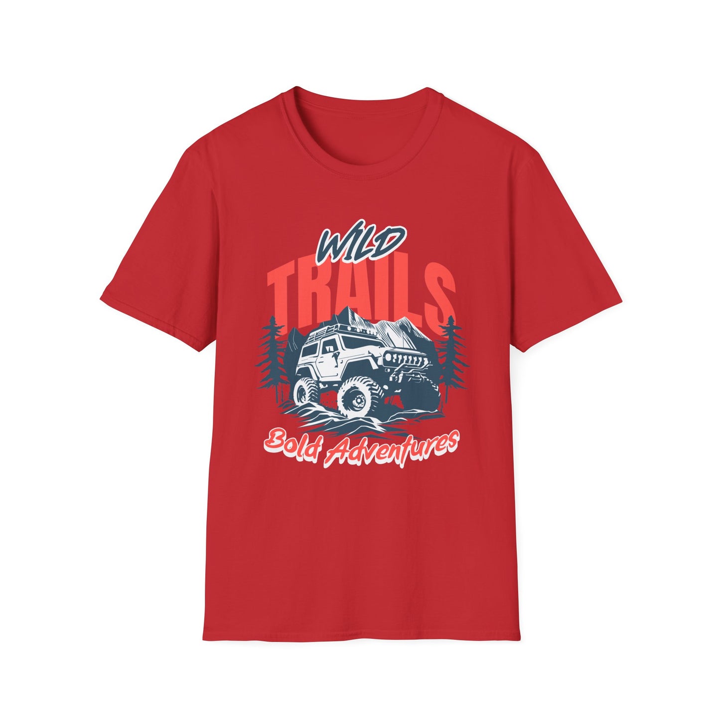 Adventure Trails Unisex T-Shirt, Outdoors Nature Tee, Hiking Wanderlust Shirt, Wilderness Exploration Top, Mountain Camping Apparel