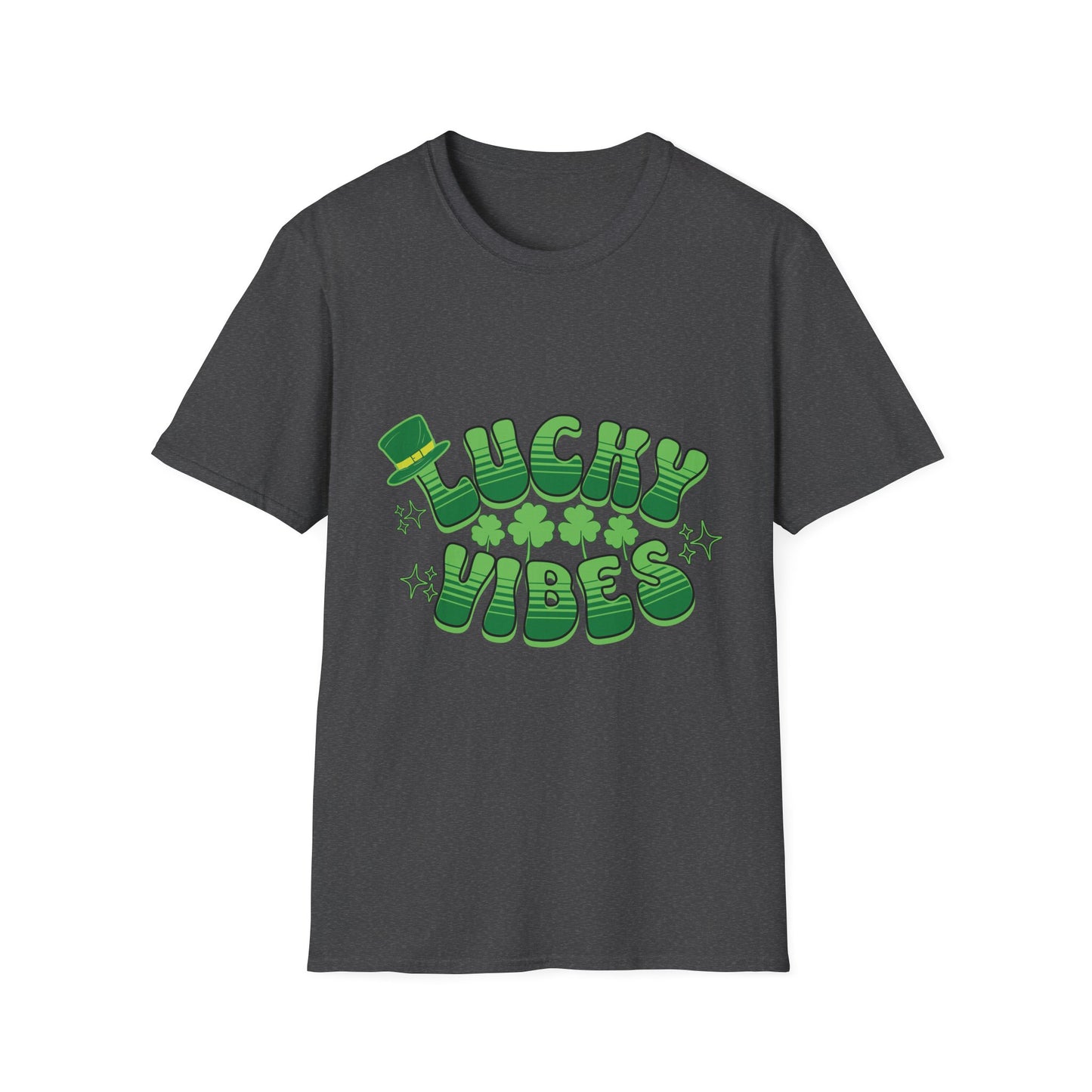 Lucky Vibes Unisex Softstyle T-Shirt - Perfect for St. Patrick's Day Celebrations
