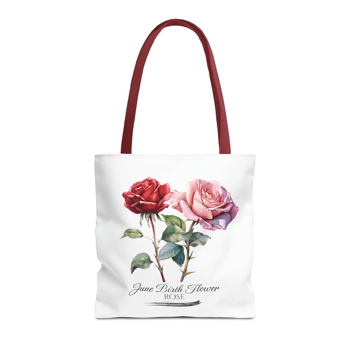 June Birth Flower: Rose - Tote Bag (AOP)