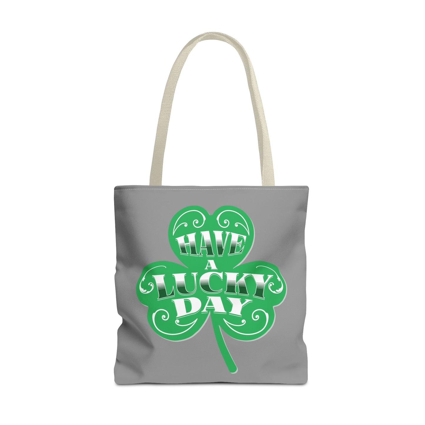 Lucky Day Tote Bag - St. Patrick's Day Gift, Eco-Friendly Shopper, Fun Everyday Use, Green Clover Design, Lucky Charm