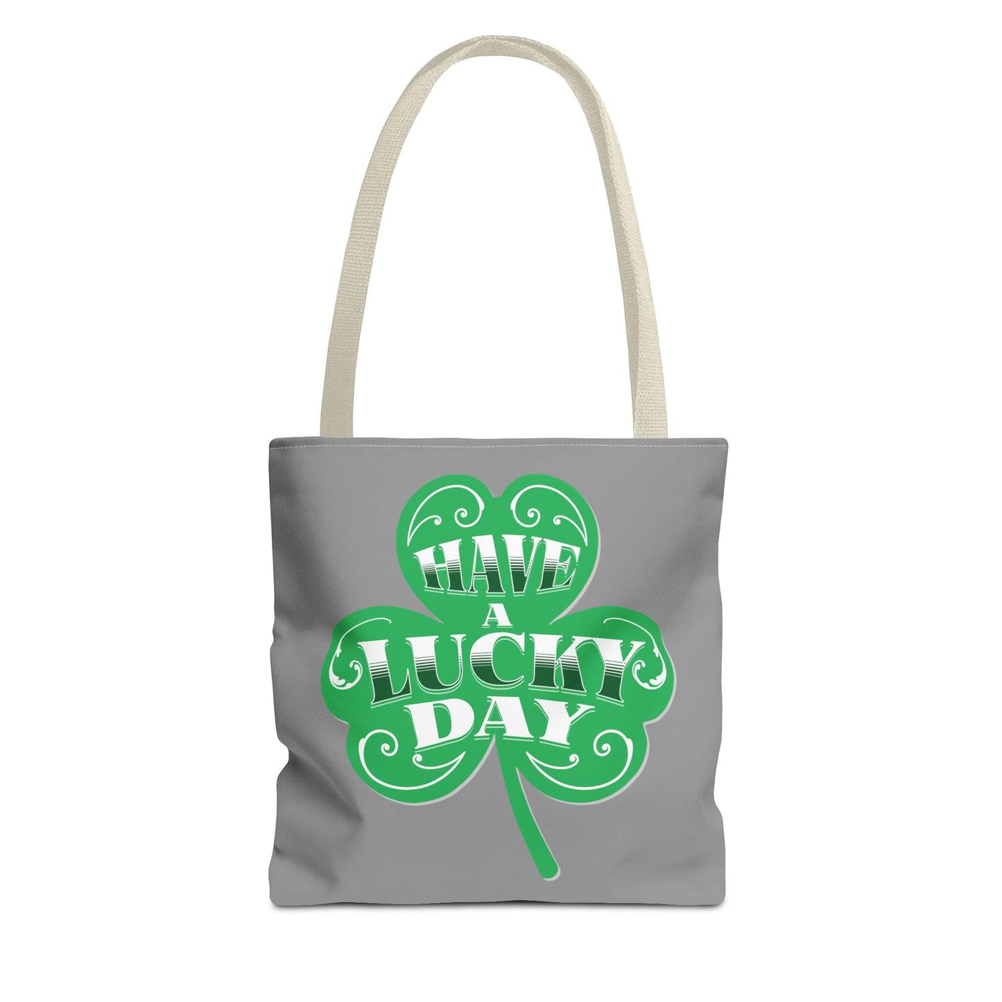 Lucky Day Tote Bag - St. Patrick's Day Gift, Eco-Friendly Shopper, Fun Everyday Use, Green Clover Design, Lucky Charm