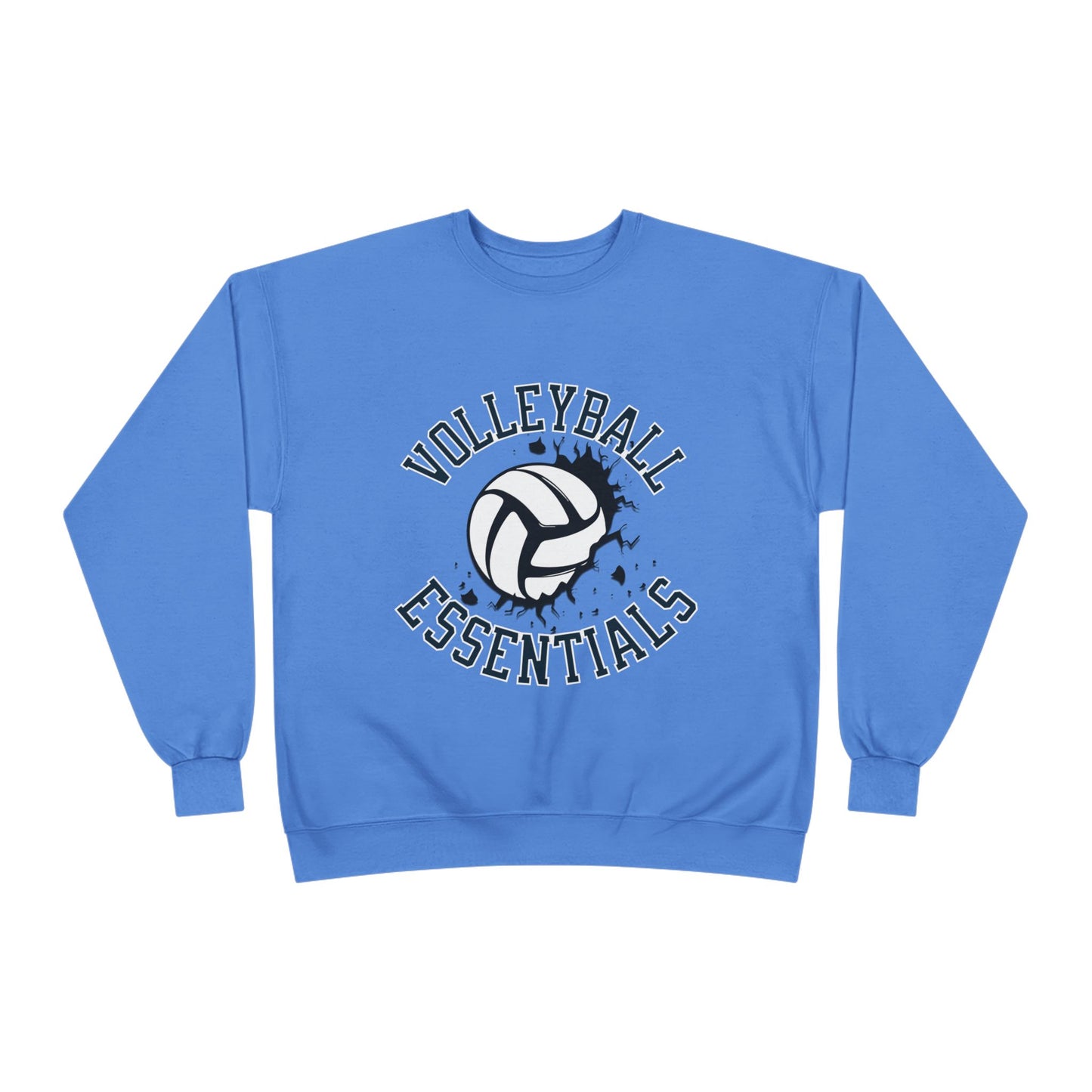 Volleyball Essentials Eco-Friendly Sweatshirt, Casual Sportswear, Gift for Volleyball Players, Team Apparel, Workout Clothing