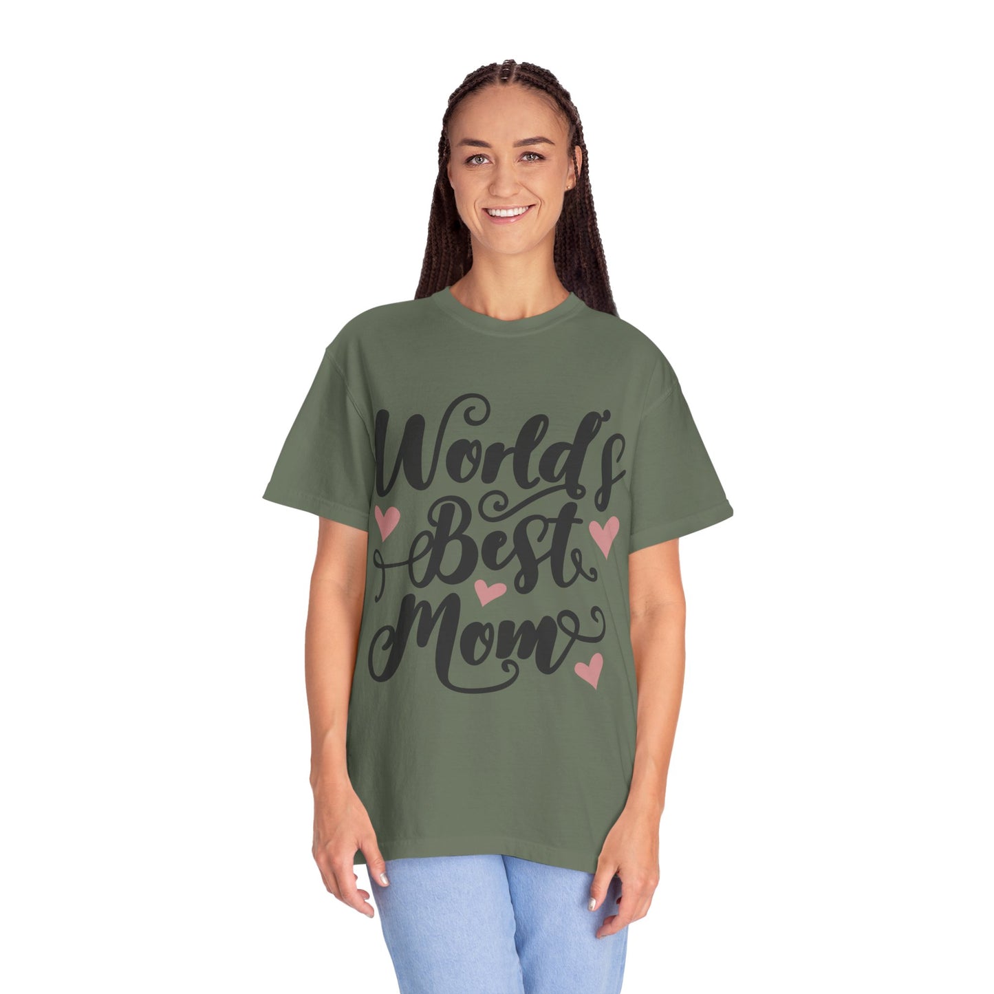 Worl best mom - Unisex Garment-Dyed T-shirt