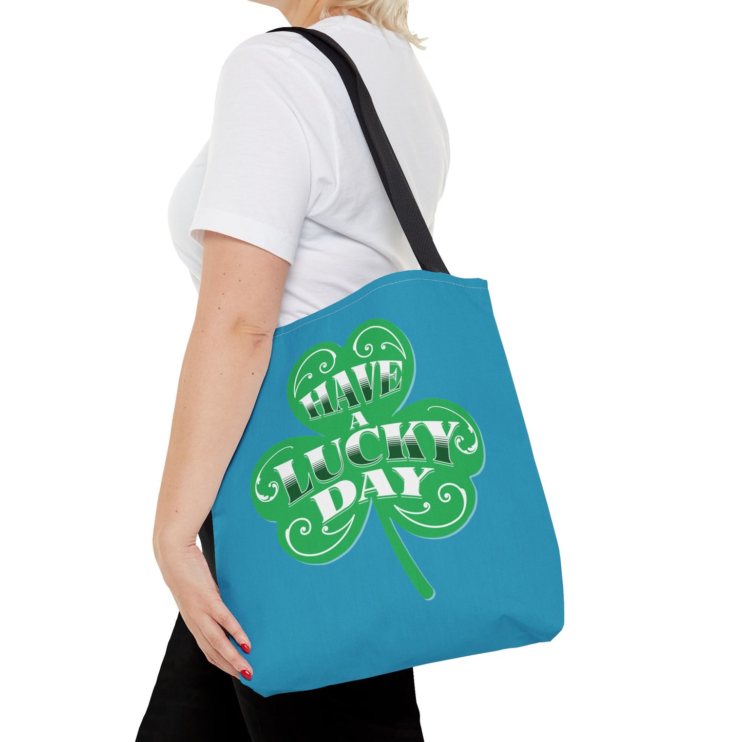Lucky Day Tote Bag - St. Patrick's Day Gift, Shamrock Design, Eco-Friendly Bag, Fun Everyday Tote, Perfect for Luck!