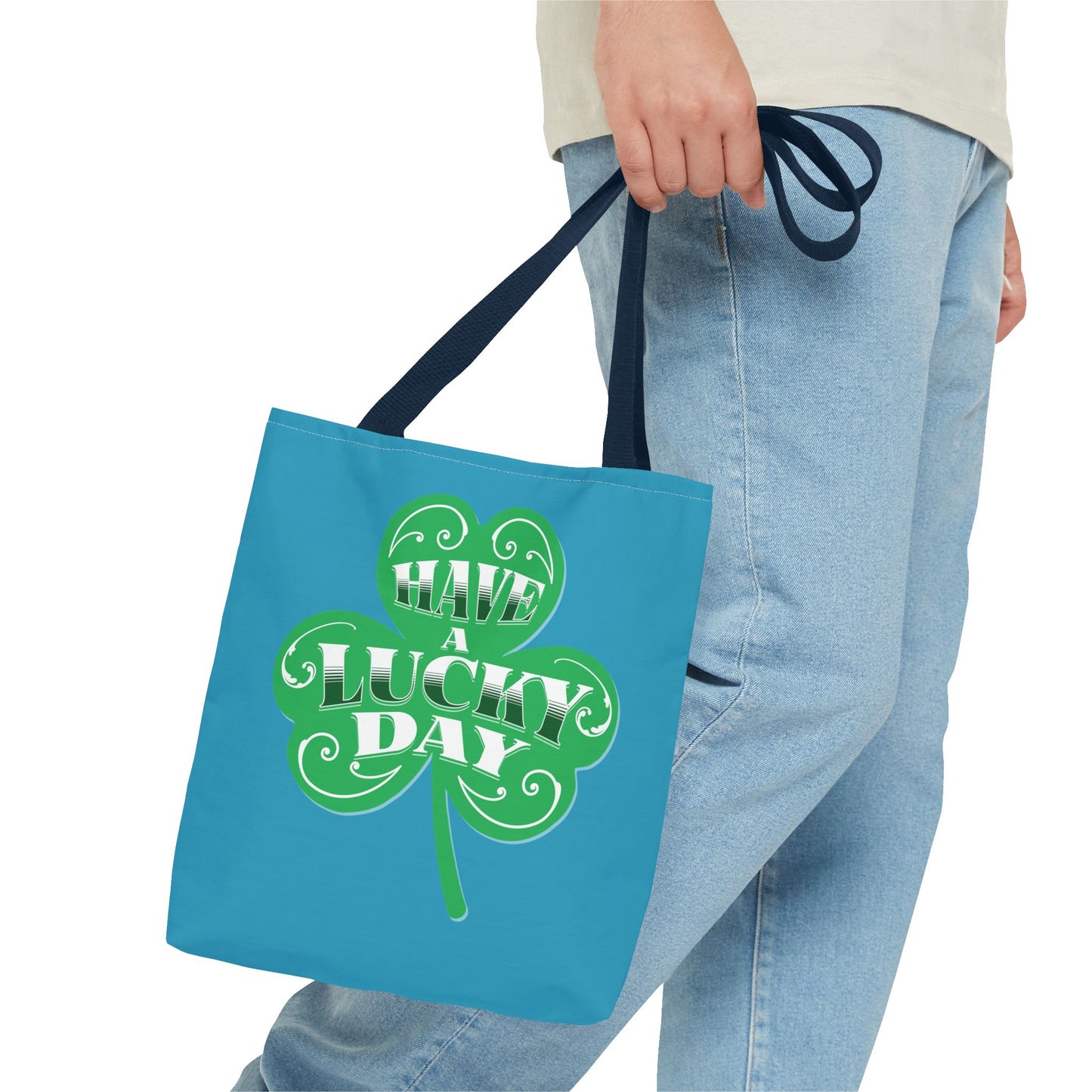 Lucky Day Tote Bag - St. Patrick's Day Gift, Shamrock Design, Eco-Friendly Bag, Fun Everyday Tote, Perfect for Luck!