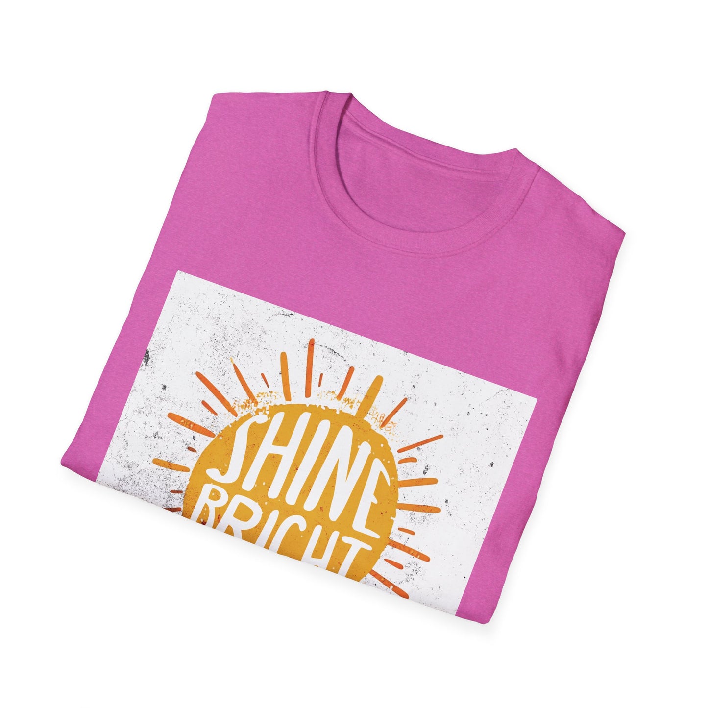 Shine Bright T-Shirt - Inspirational Tee, Positive Vibes Shirt, Motivational Clothing, Graphic Tee, Crewneck Top