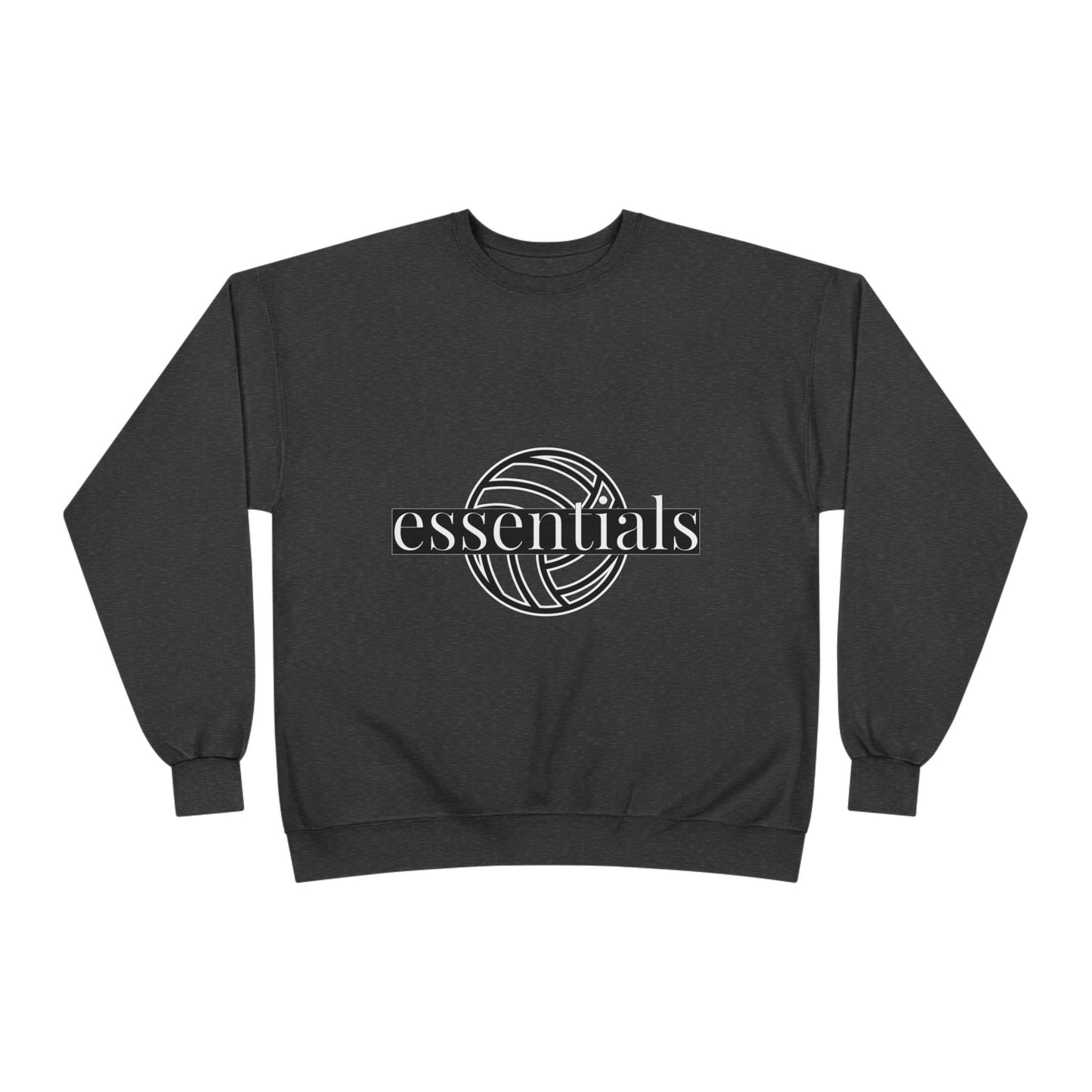 Unisex Eco-Friendly Volleyball Sweatshirt, Casual Sportswear for Athletes, Great for Gifts, Team Spiritwear, Eco-Conscious Fashion