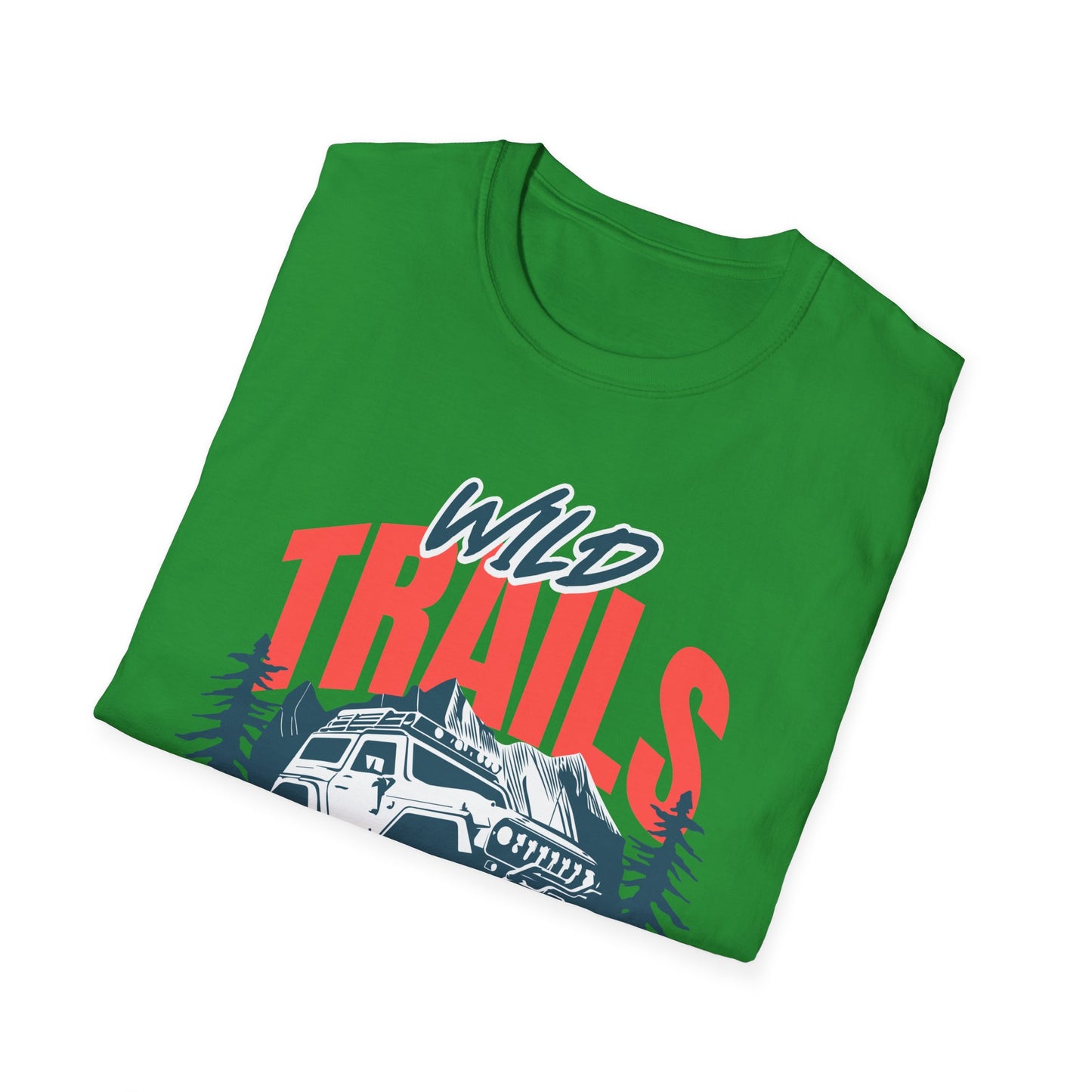 Adventure Trails Unisex T-Shirt, Outdoors Nature Tee, Hiking Wanderlust Shirt, Wilderness Exploration Top, Mountain Camping Apparel