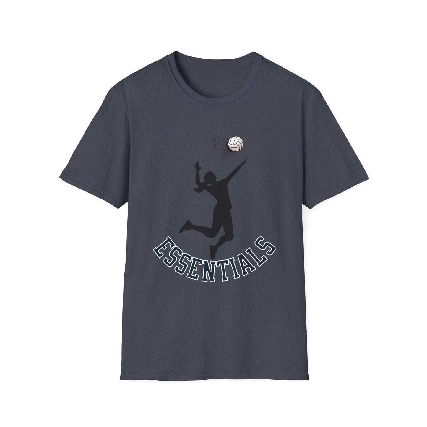 Graphic Sports T-Shirt - 'ESSENTIALS' Silhouette Tee for Athletes, Gym Lovers, Casual Wear, Sports Events, Gift Idea