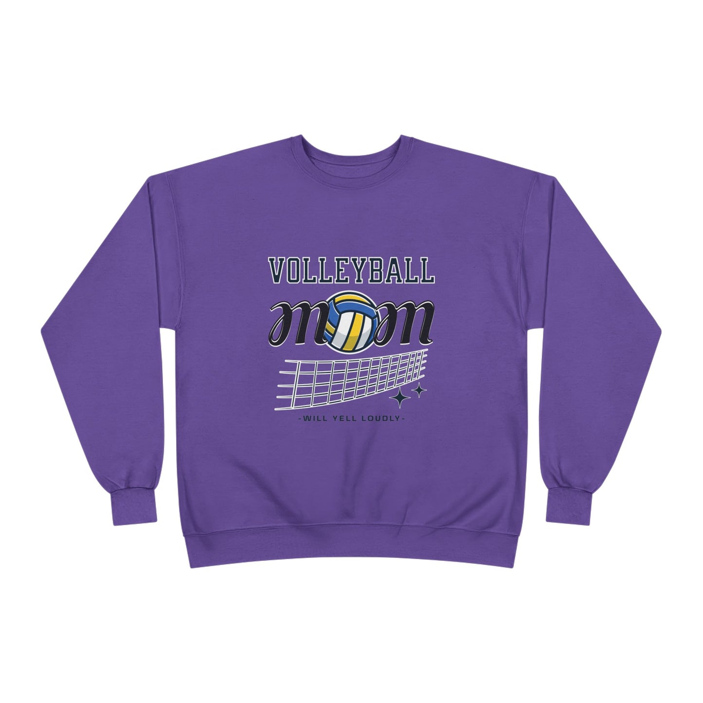 Volleyball Mom Eco-Friendly Crewneck Sweatshirt, Mother's Day Gift, Sports Apparel, Gamer Sweatshirt, Family Celebration Wear