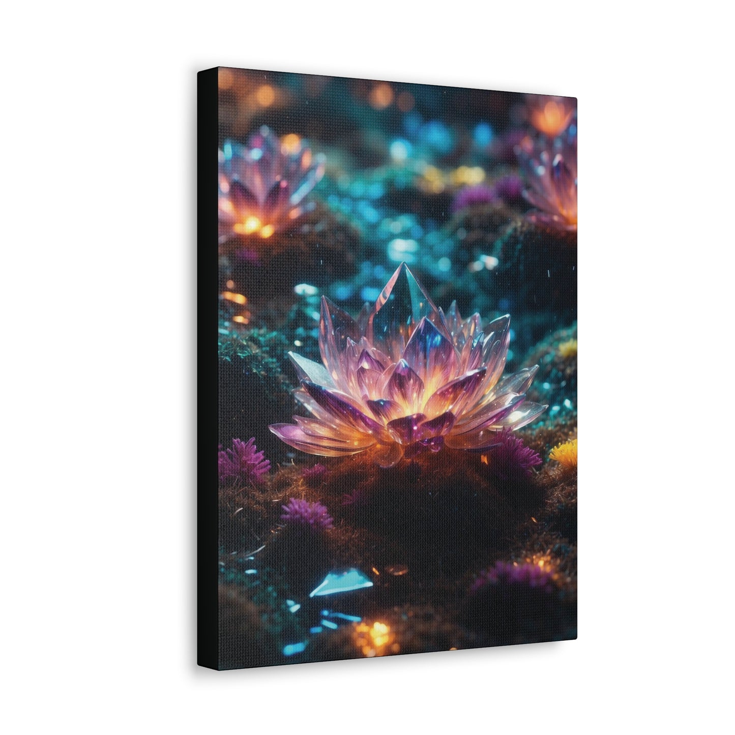Crystal Lotus: Canvas Gallery Wraps