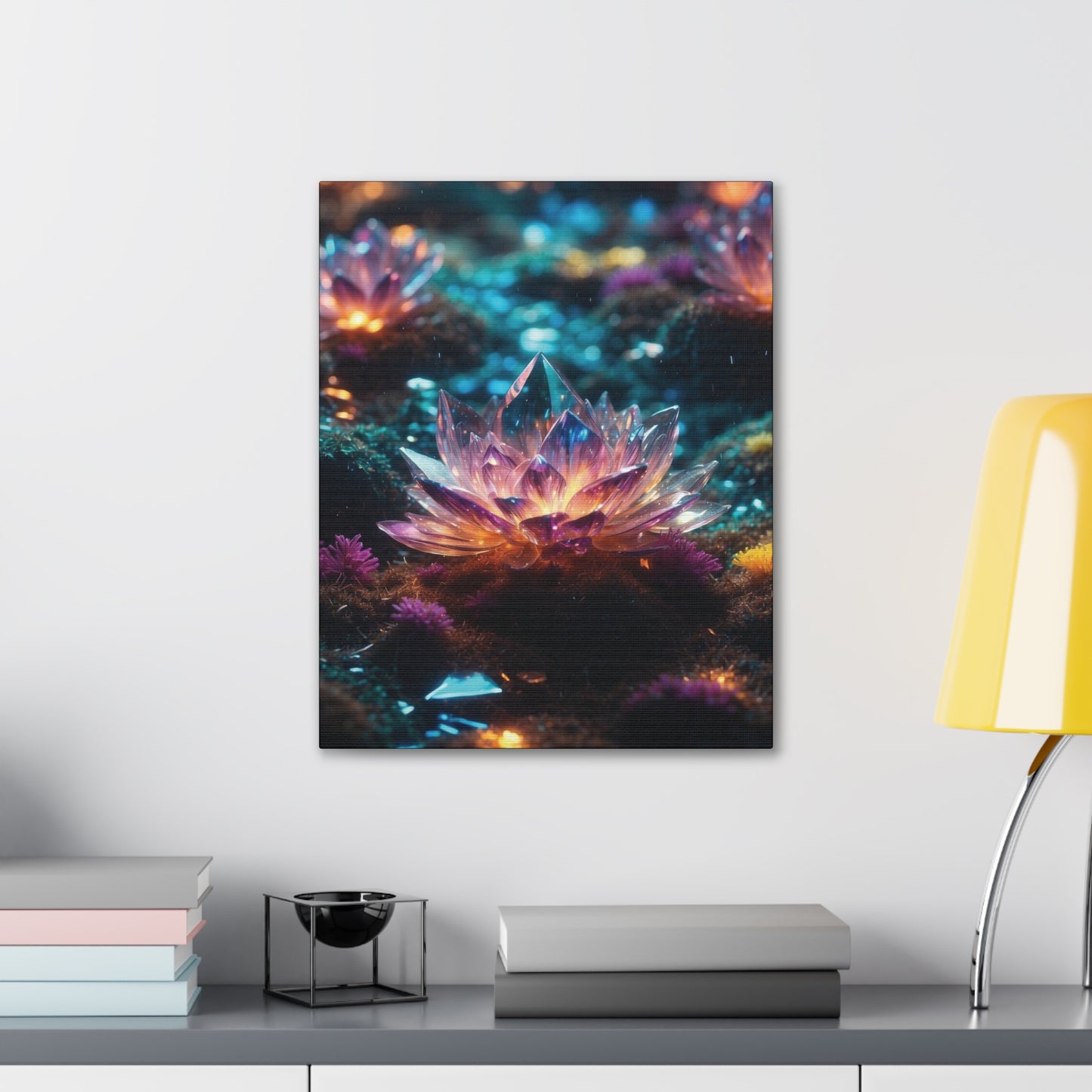 Crystal Lotus: Canvas Gallery Wraps
