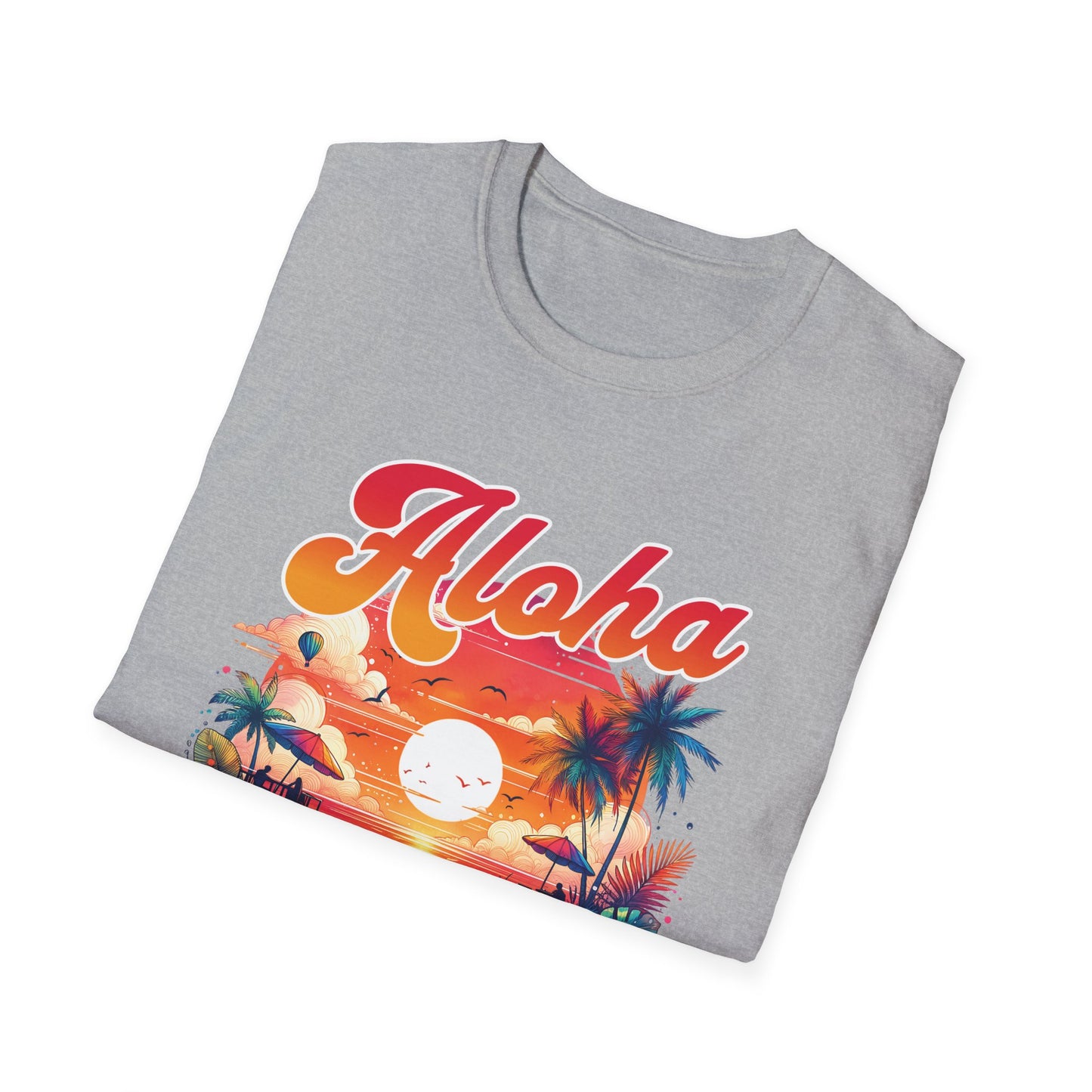 Aloha Hawaii Paradise T-Shirt - Unisex Softstyle