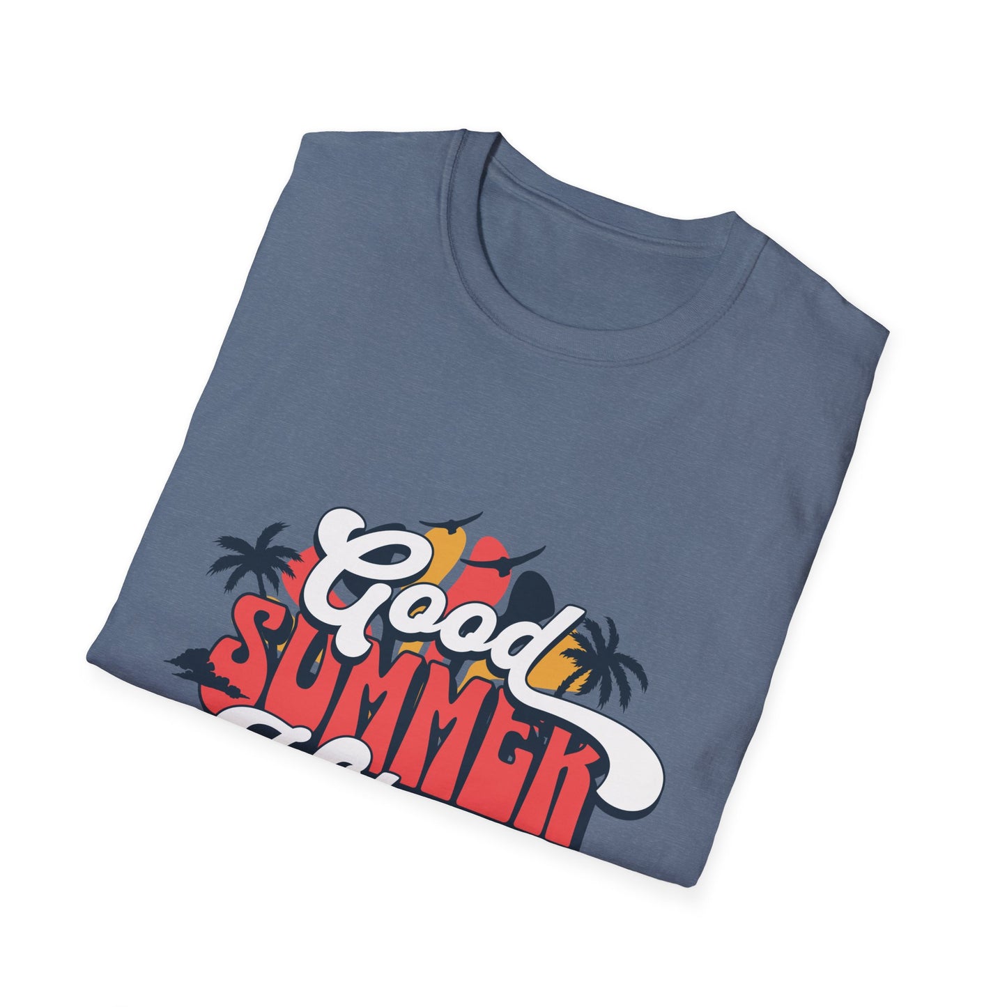 Summer Vibes T-Shirt, Good Summer Vibes Tee, Unisex Graphic Shirt, Beachwear, Vacation Outfit, Casual Wear, Gift Idea