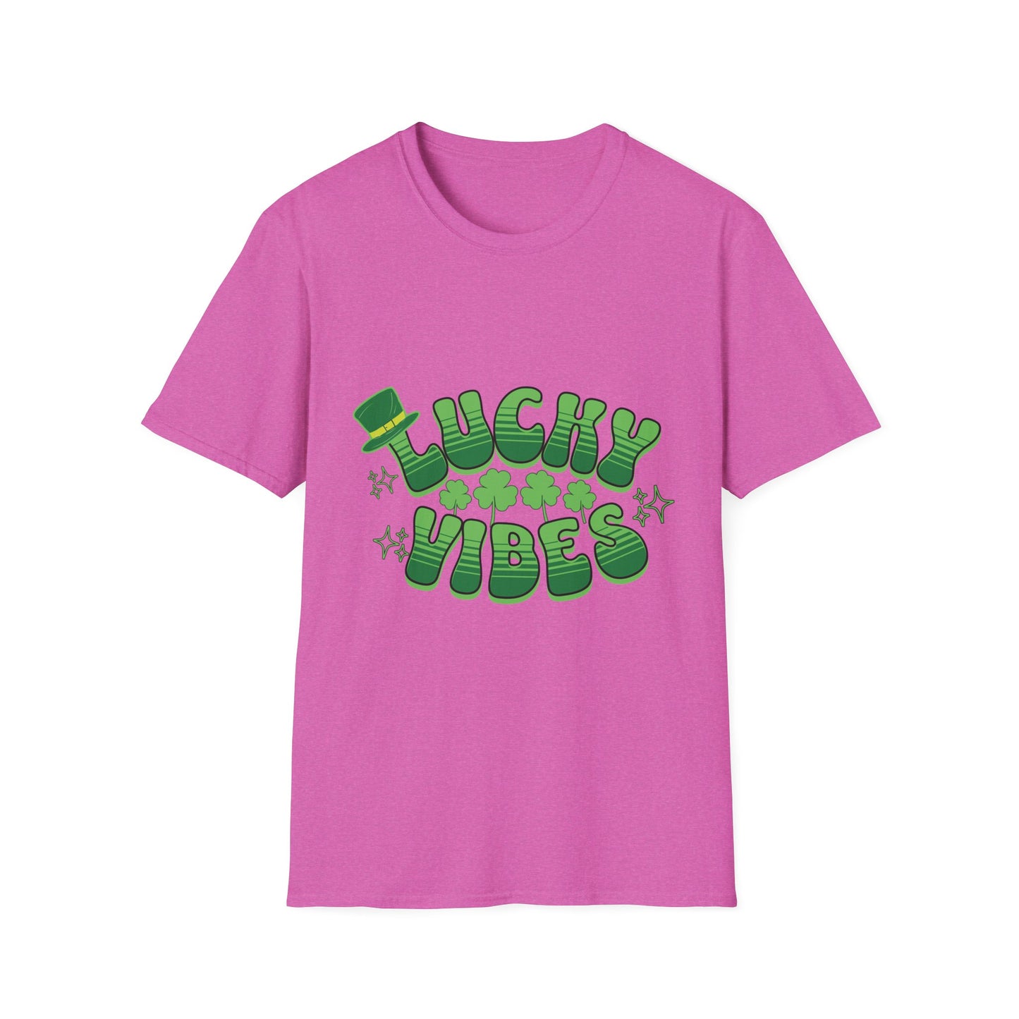Lucky Vibes Unisex Softstyle T-Shirt - Perfect for St. Patrick's Day Celebrations
